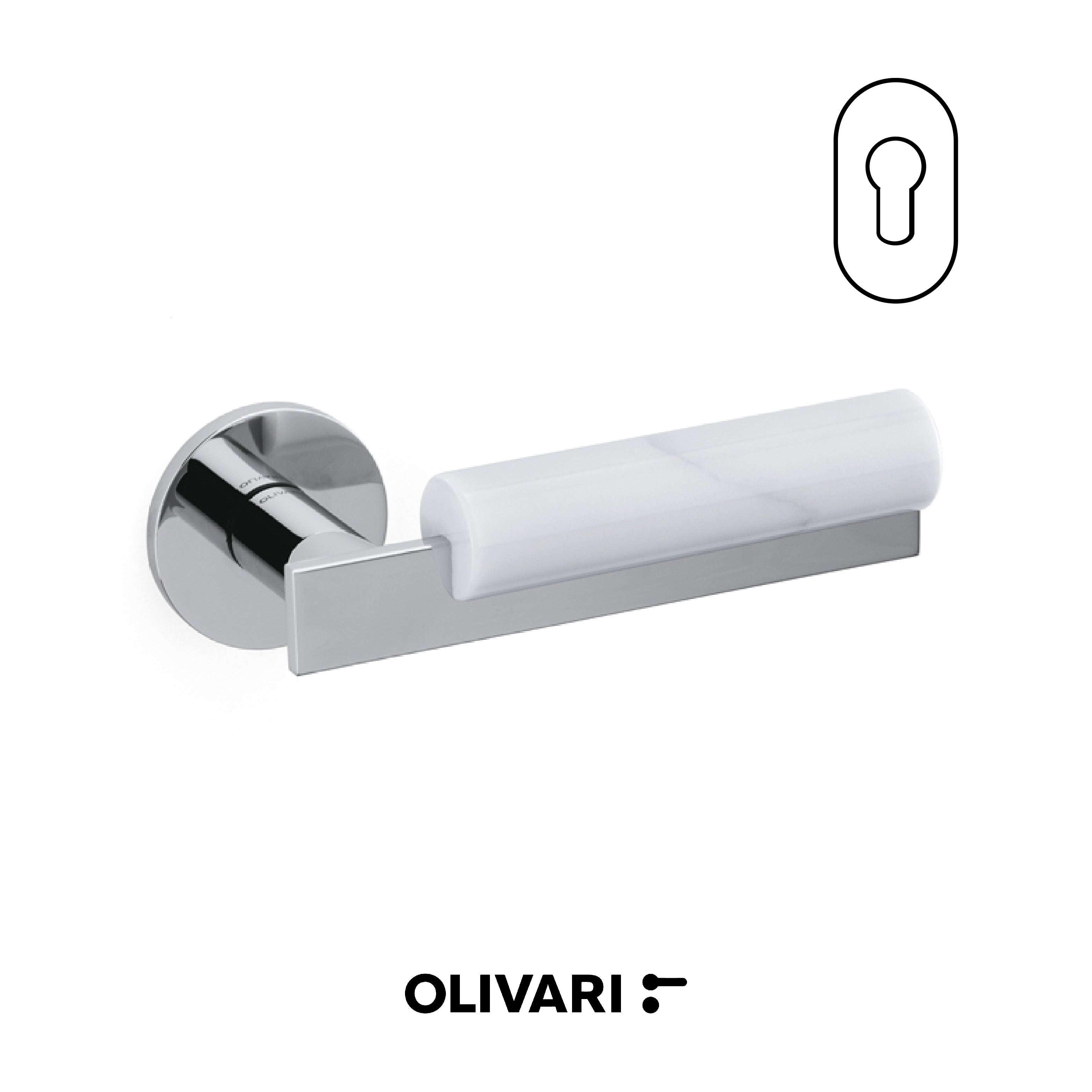 Bau - Olivari Maniglia per porta interna - Imhoff Handles