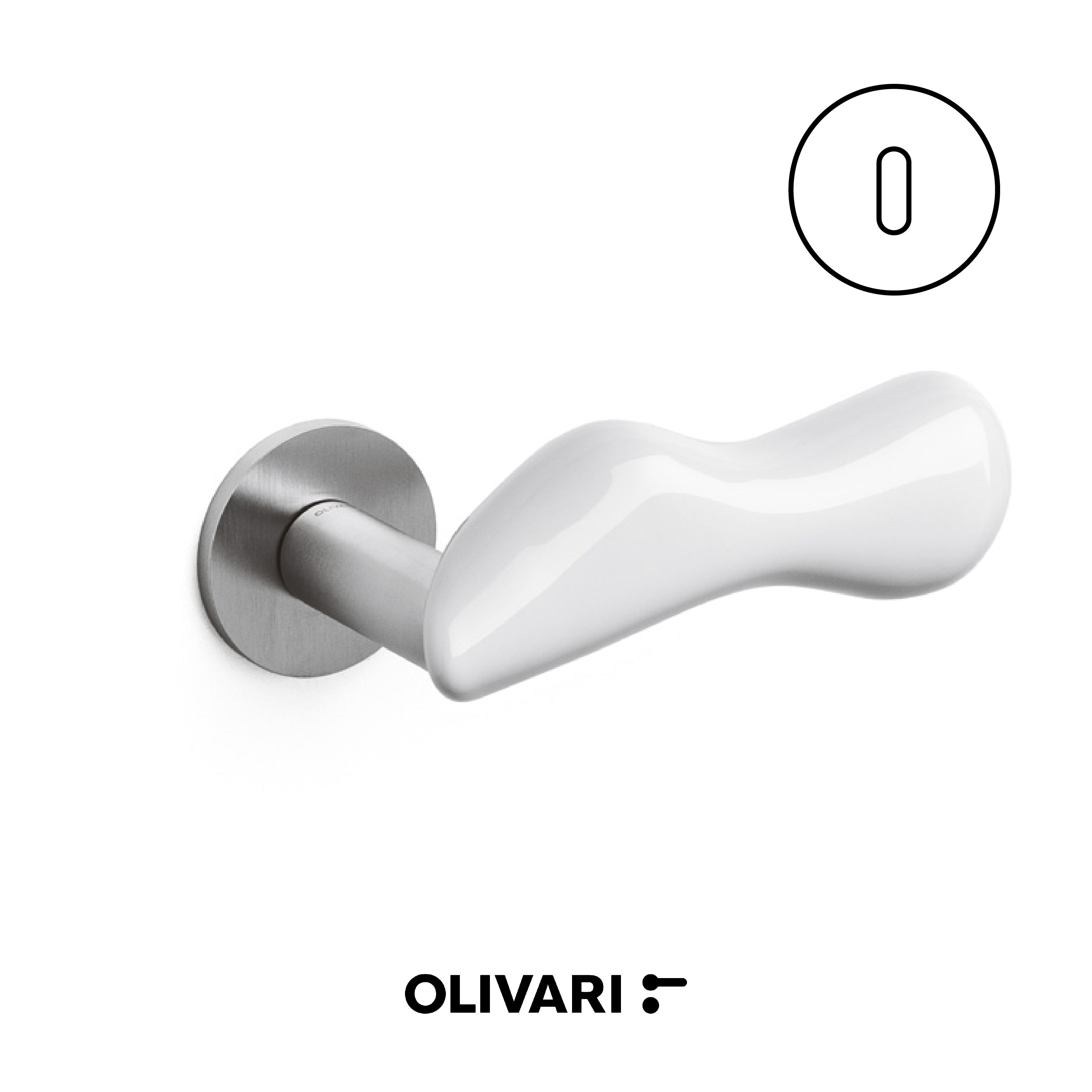 Chelsea Porcellana - Olivari maniglia per porta interna - Imhoff Handles