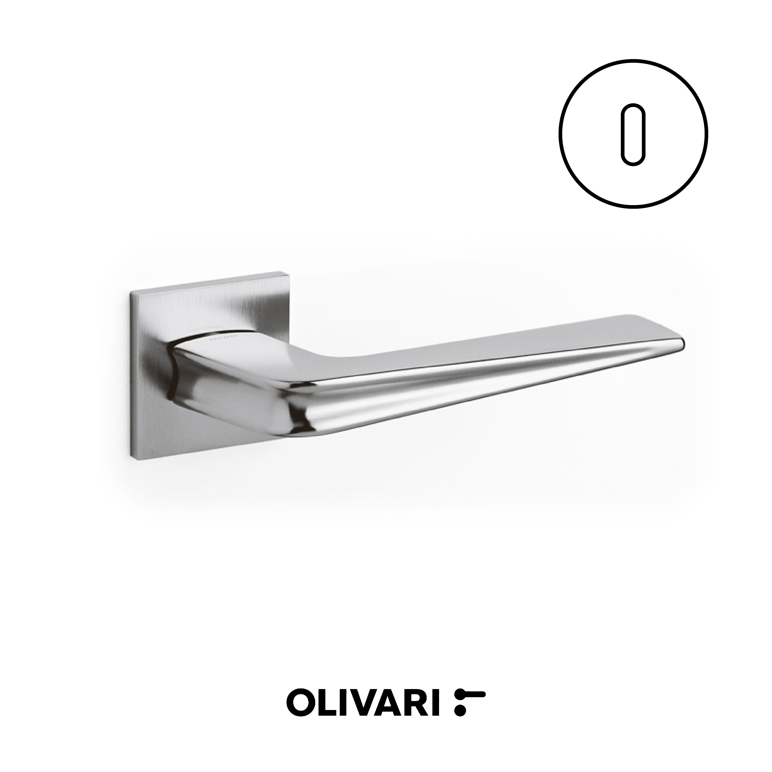 Chevron - Olivari maniglia per porta interna - Imhoff Handles