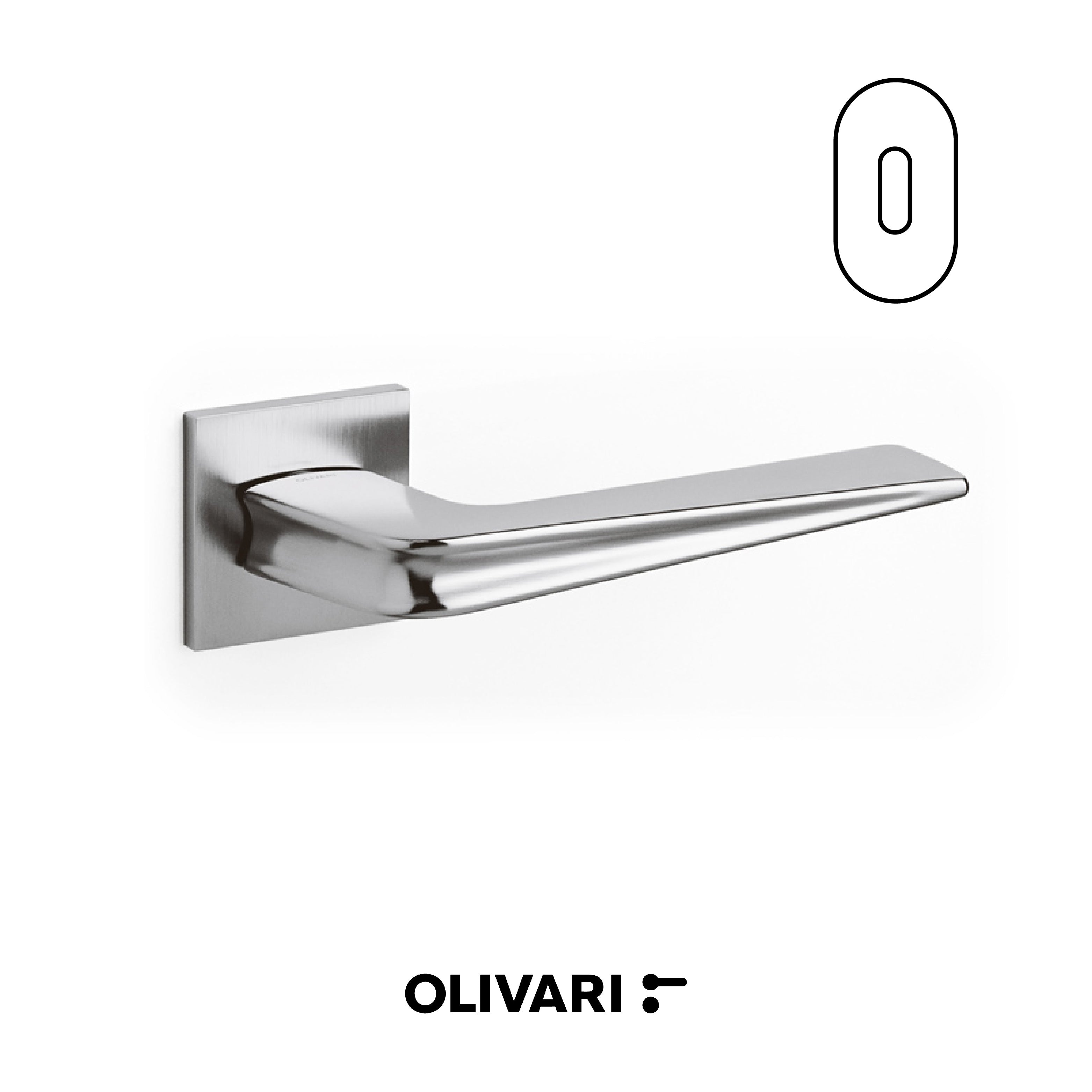 Chevron - Olivari maniglia per porta interna - Imhoff Handles