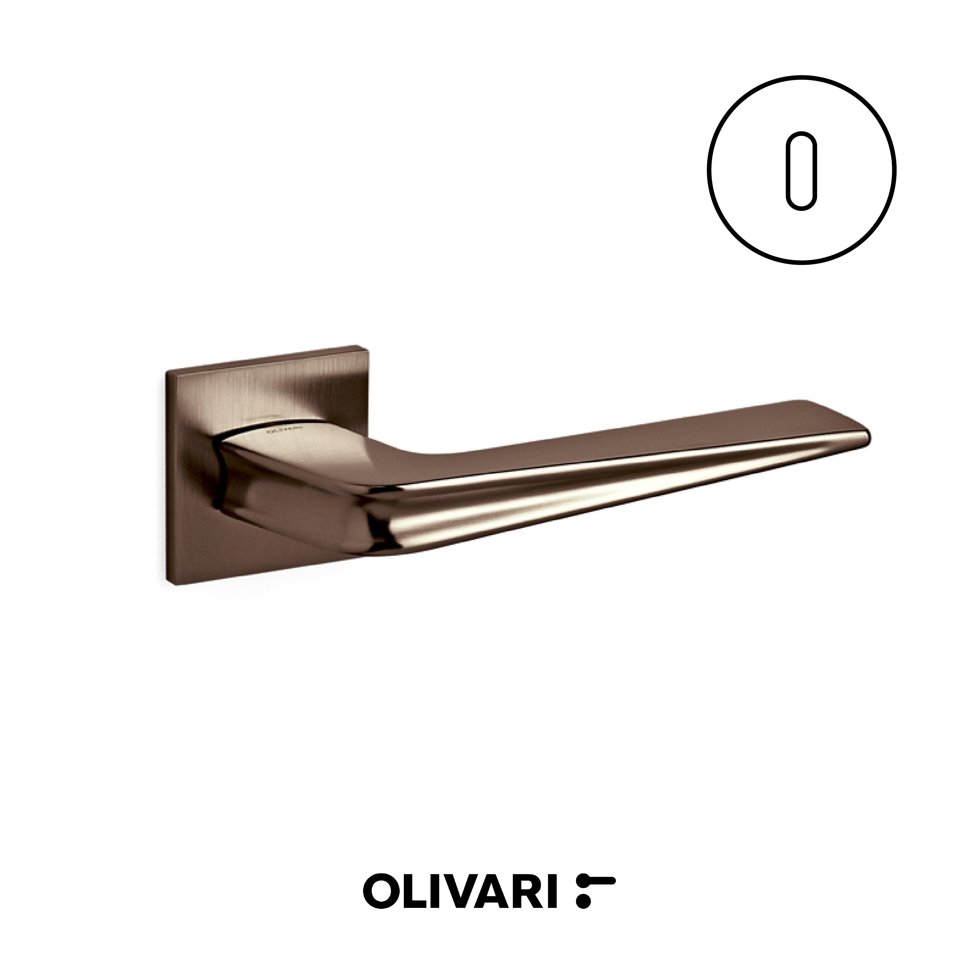 Chevron - Olivari maniglia per porta interna - Imhoff Handles