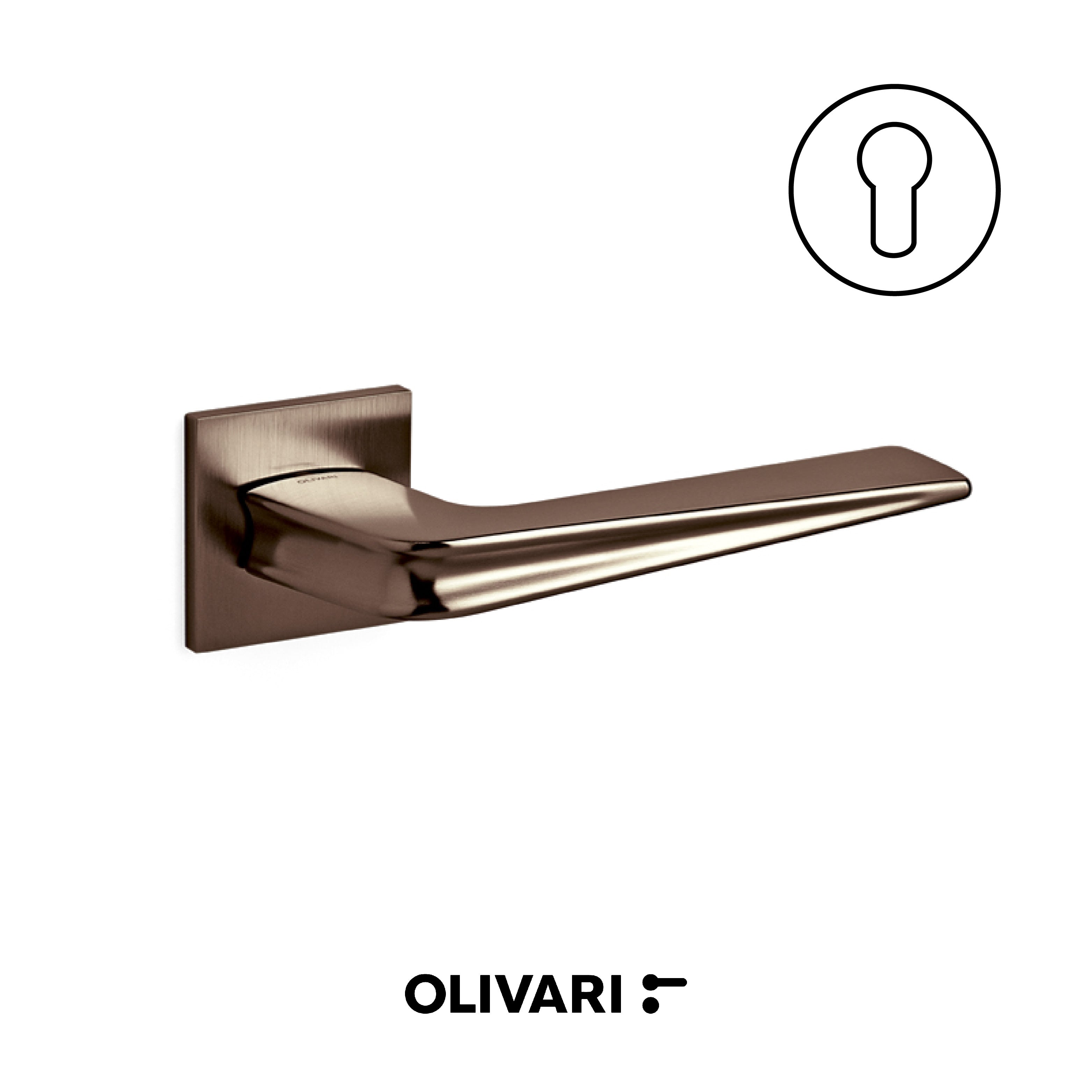 Chevron - Olivari maniglia per porta interna - Imhoff Handles