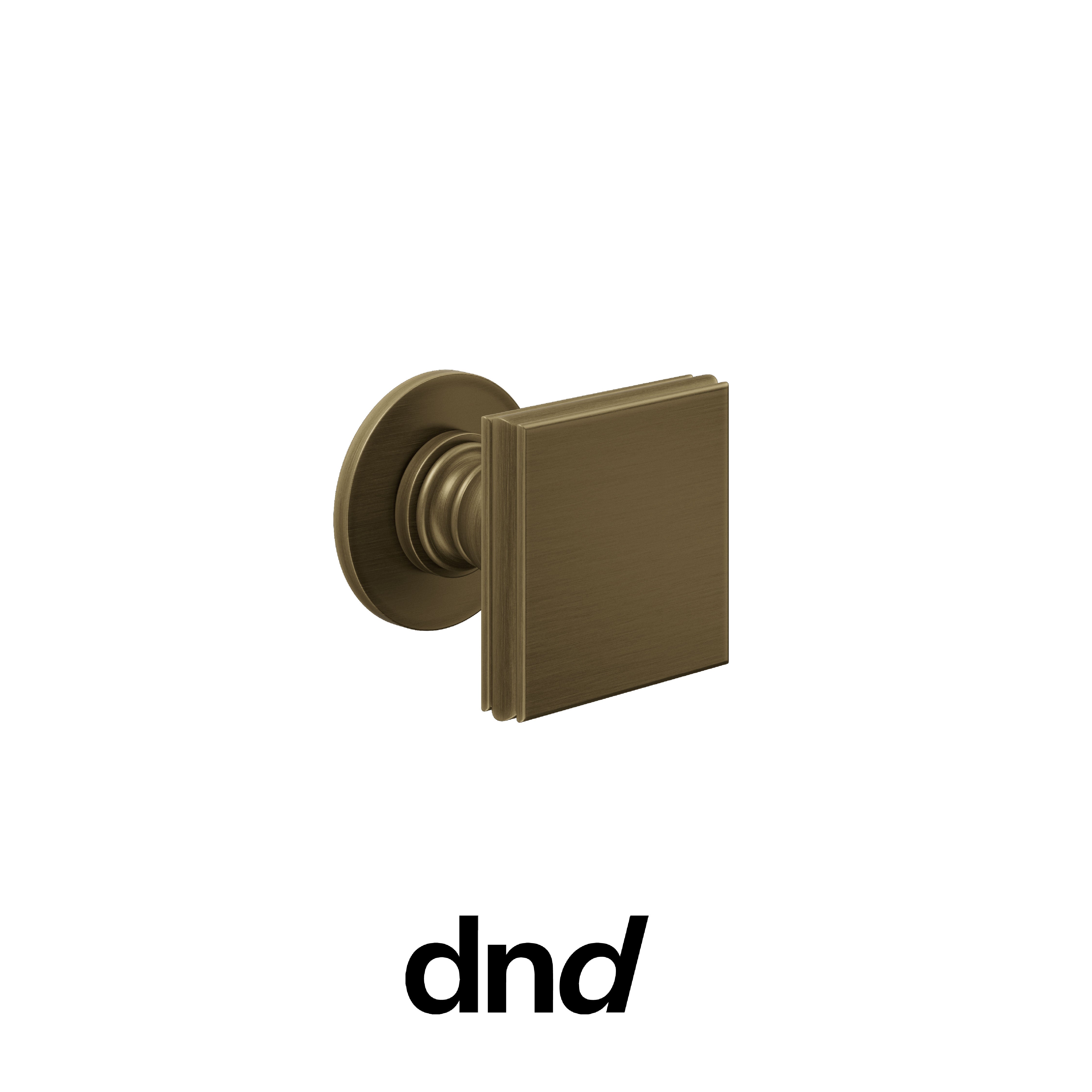 DND Lucrezia - Pomolo per porta interna - OGH - Bronzo satinato opaco / Fine tonda Ø 50 - 4 mm / Pomolo fisso