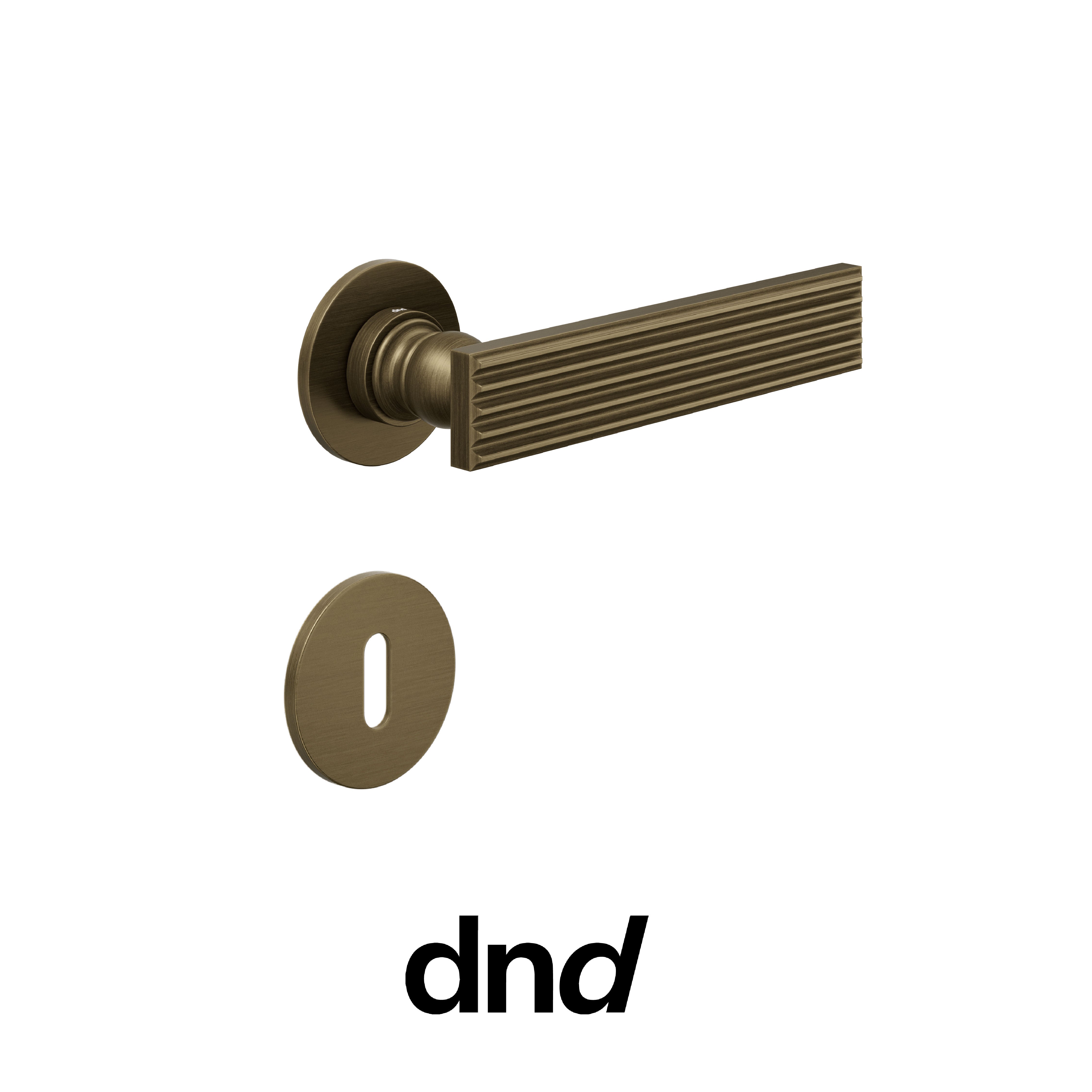 DND Eleonora - Maniglia per porta interna - OGH - Bronzo satinato opaco / Fine tonda Ø 50 - 4 mm / Patent