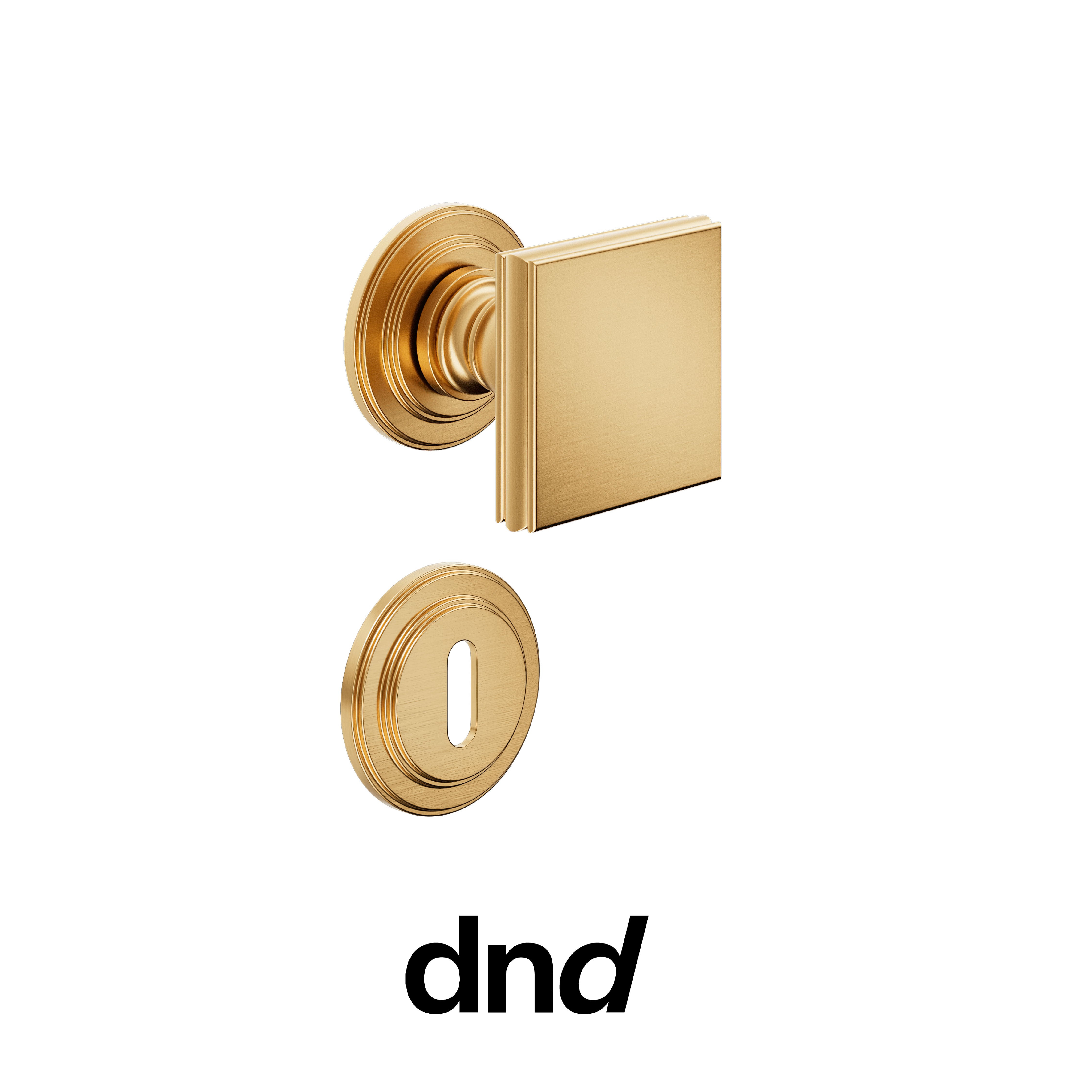 DND Lucrezia - Pomolo per porta interna - PVD-SG - Oro antico satinato / Lucrezia / Patent