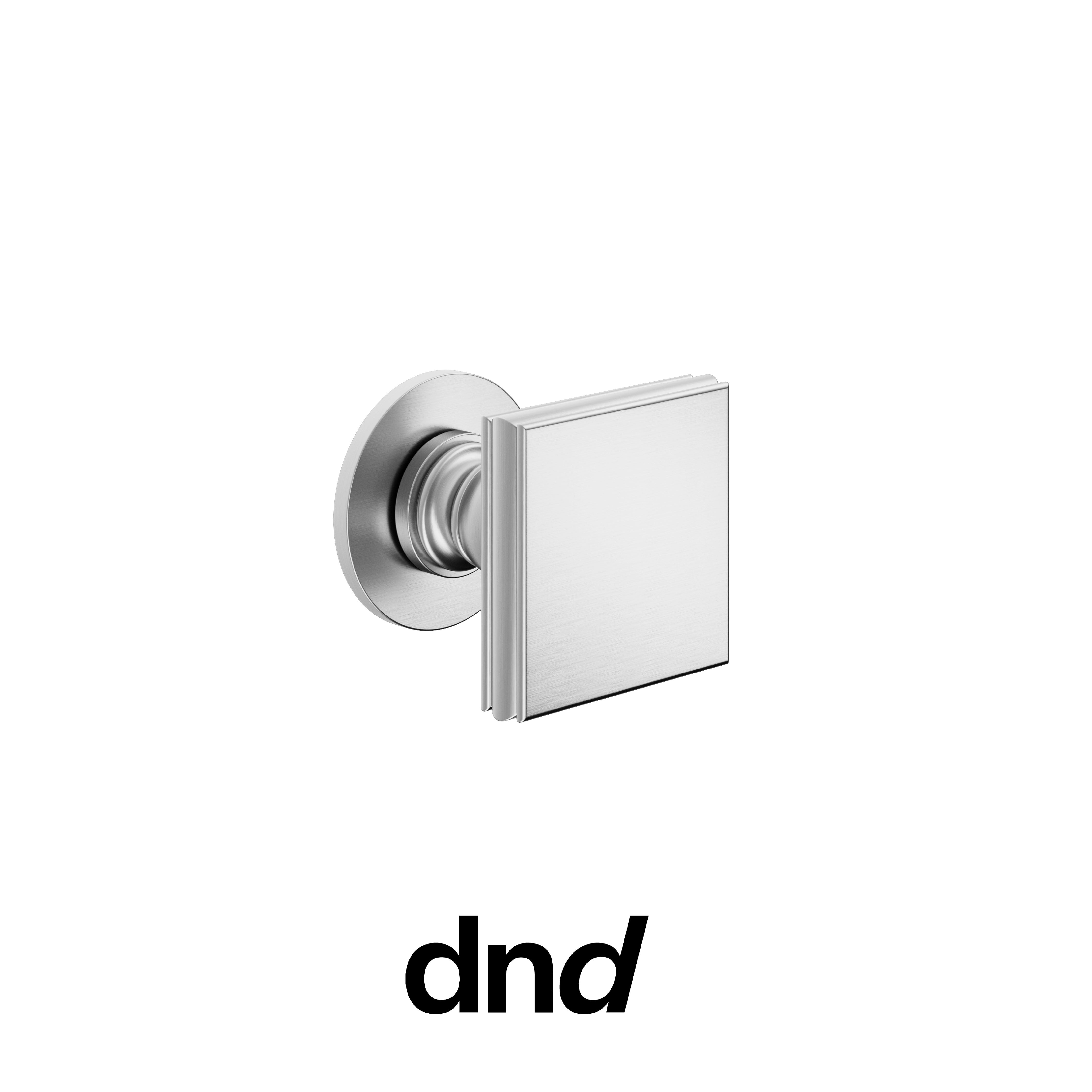 DND Lucrezia - Pomolo per porta interna - OCS - Cromo satinato / Fine tonda Ø 50 - 4 mm / Pomolo fisso