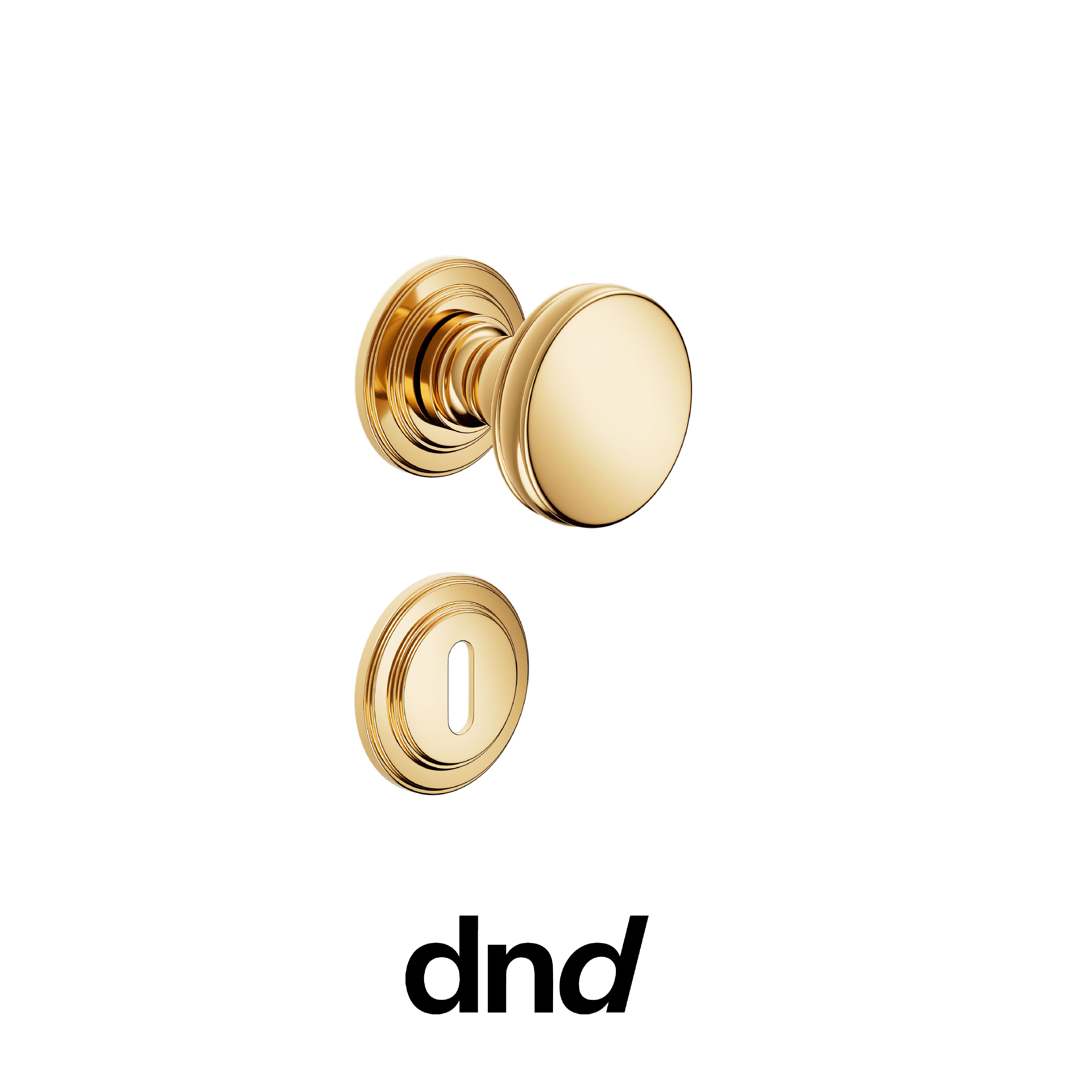 DND Lucrezia 03 - Pomolo per porta interna - PVD-BG - Oro antico lucido / Lucrezia / Patent