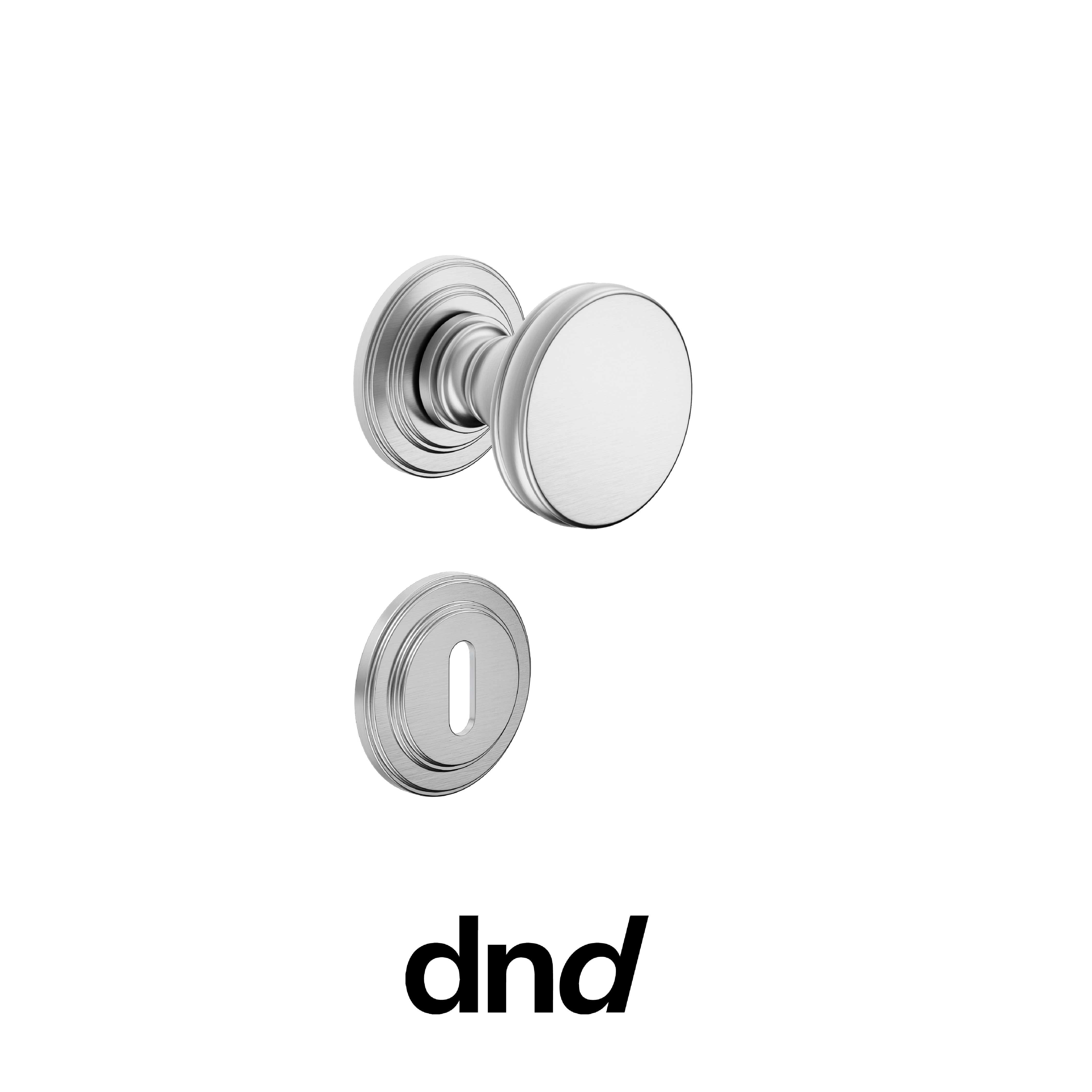 DND Lucrezia 03 - Pomolo per porta interna - OCS - Cromo satinato / Lucrezia / Patent