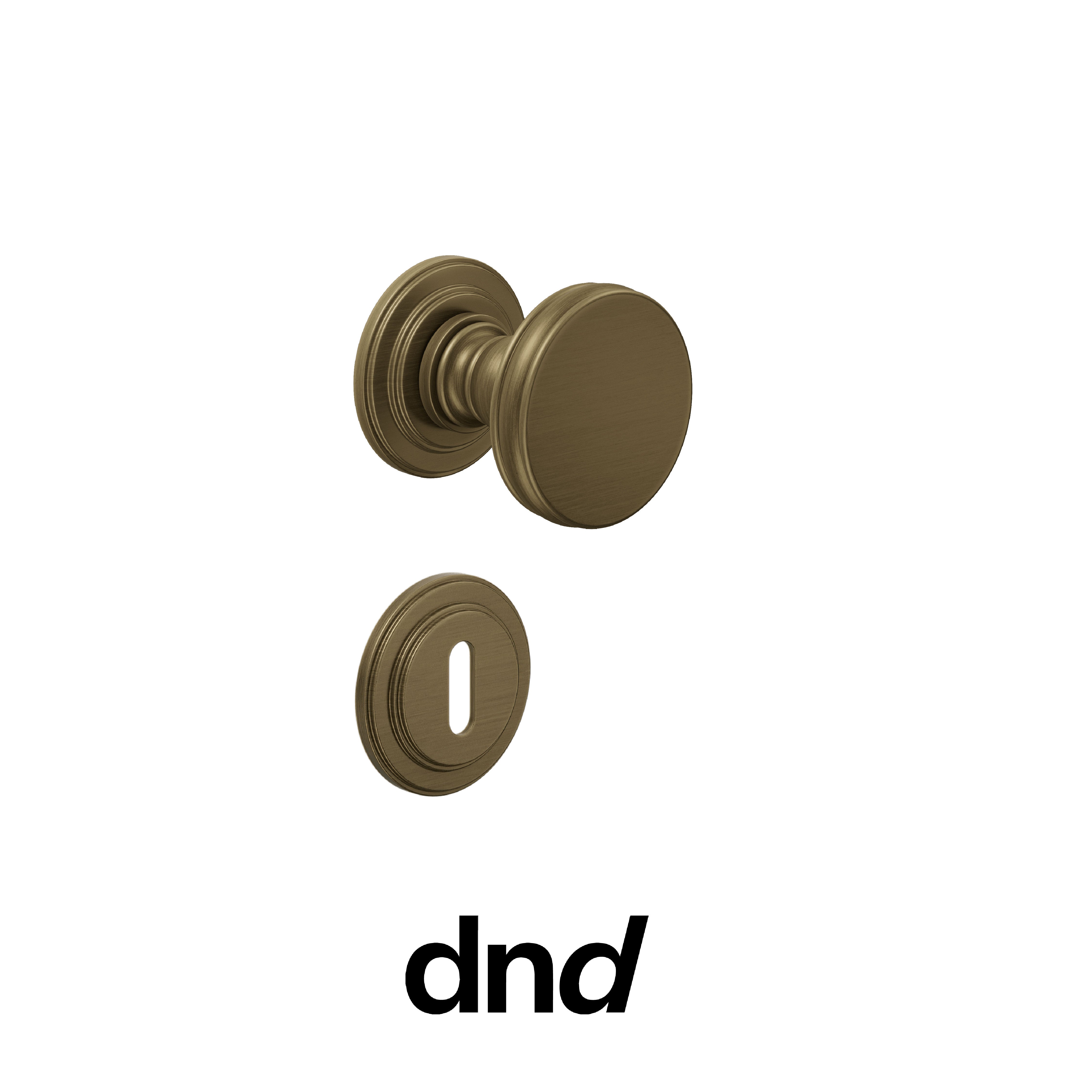 DND Lucrezia 03 - Pomolo per porta interna - OGH - Bronzo satinato opaco / Lucrezia / Patent