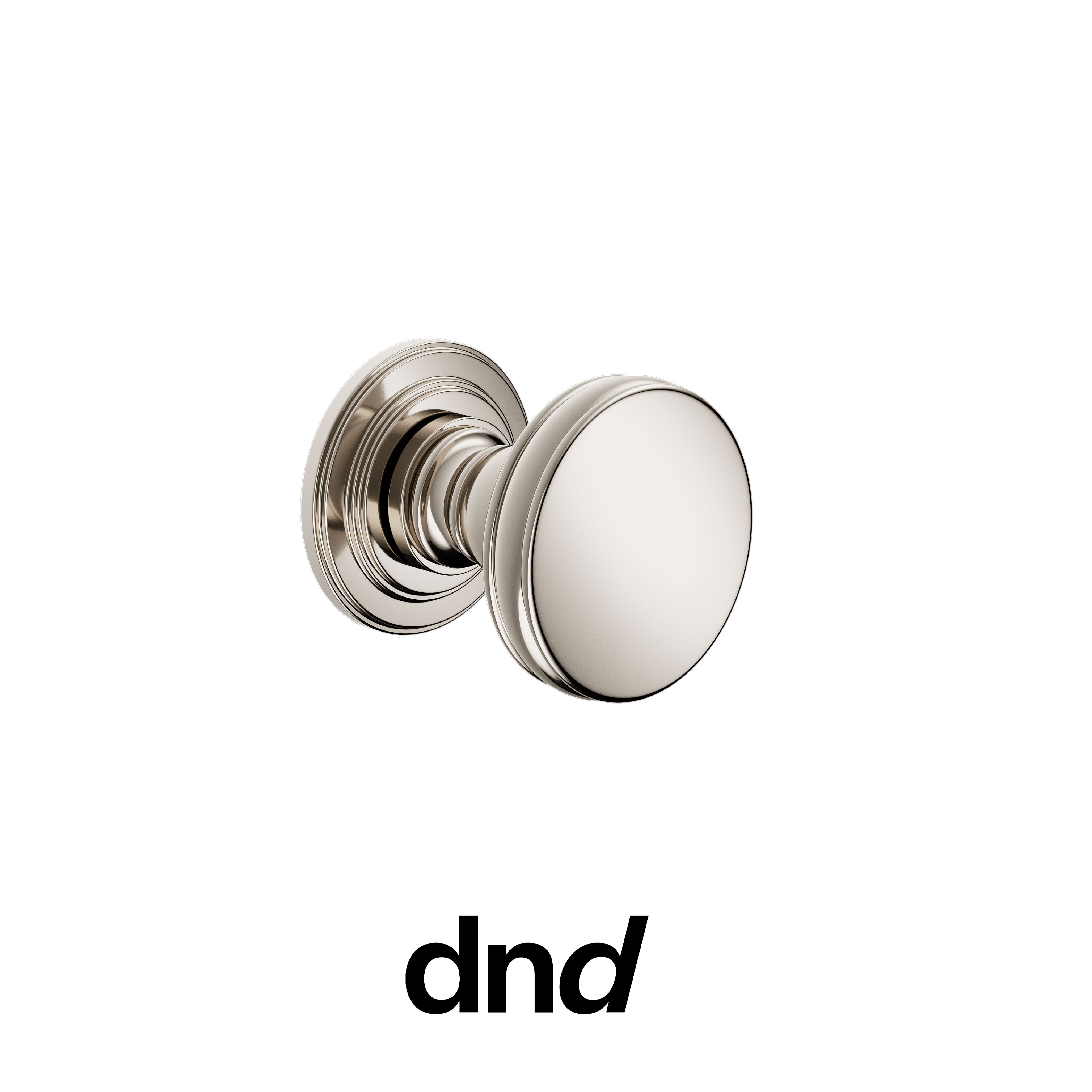 DND Lucrezia 03 - Pomolo per porta interna - PVN - Nickel lucido / Lucrezia / Pomolo singolo fisso