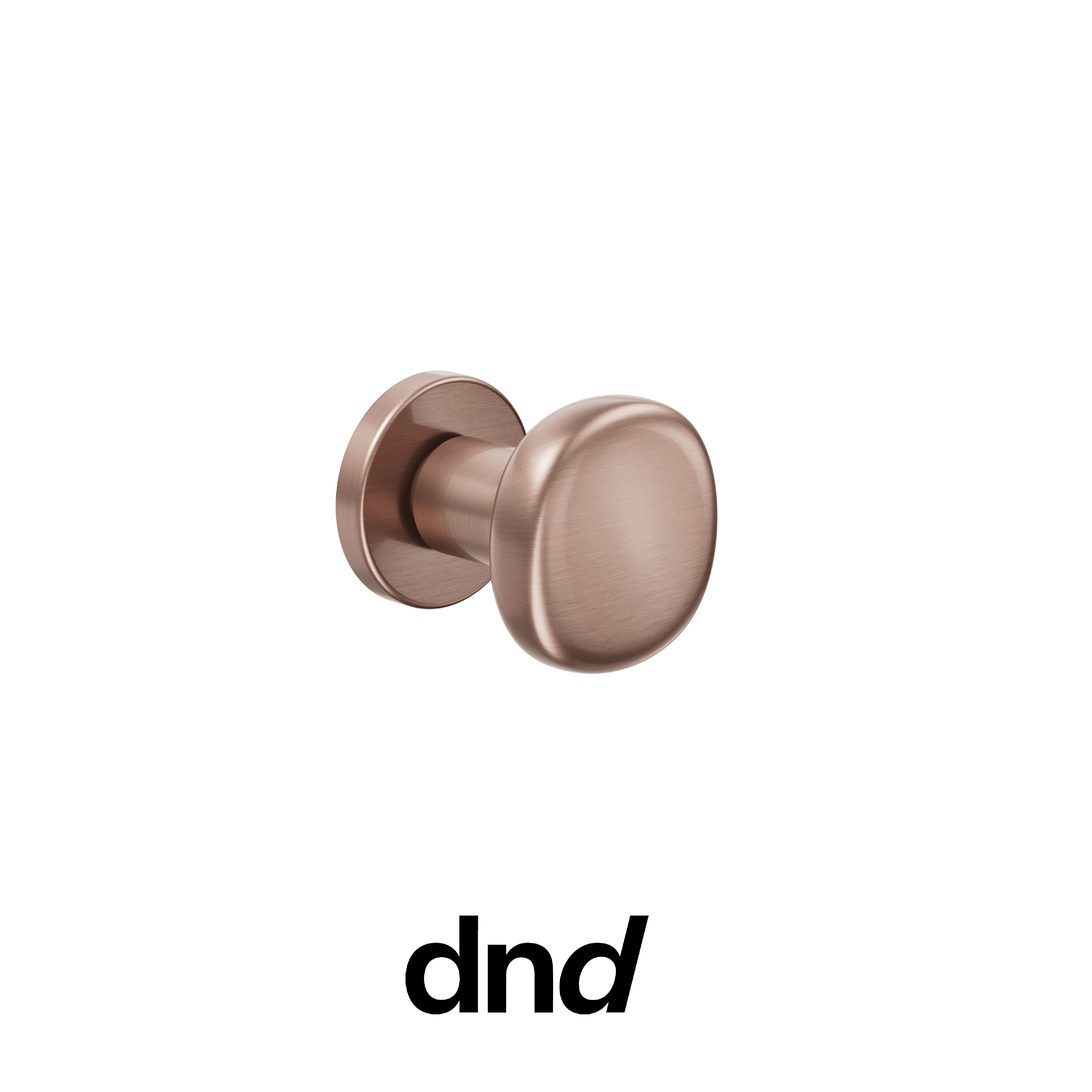 DND Olive - Pomolo per porta interna - PVD-SB - Bronzo satinato / Vis Tonda Ø 50 - 7 mm / Pomolo fisso