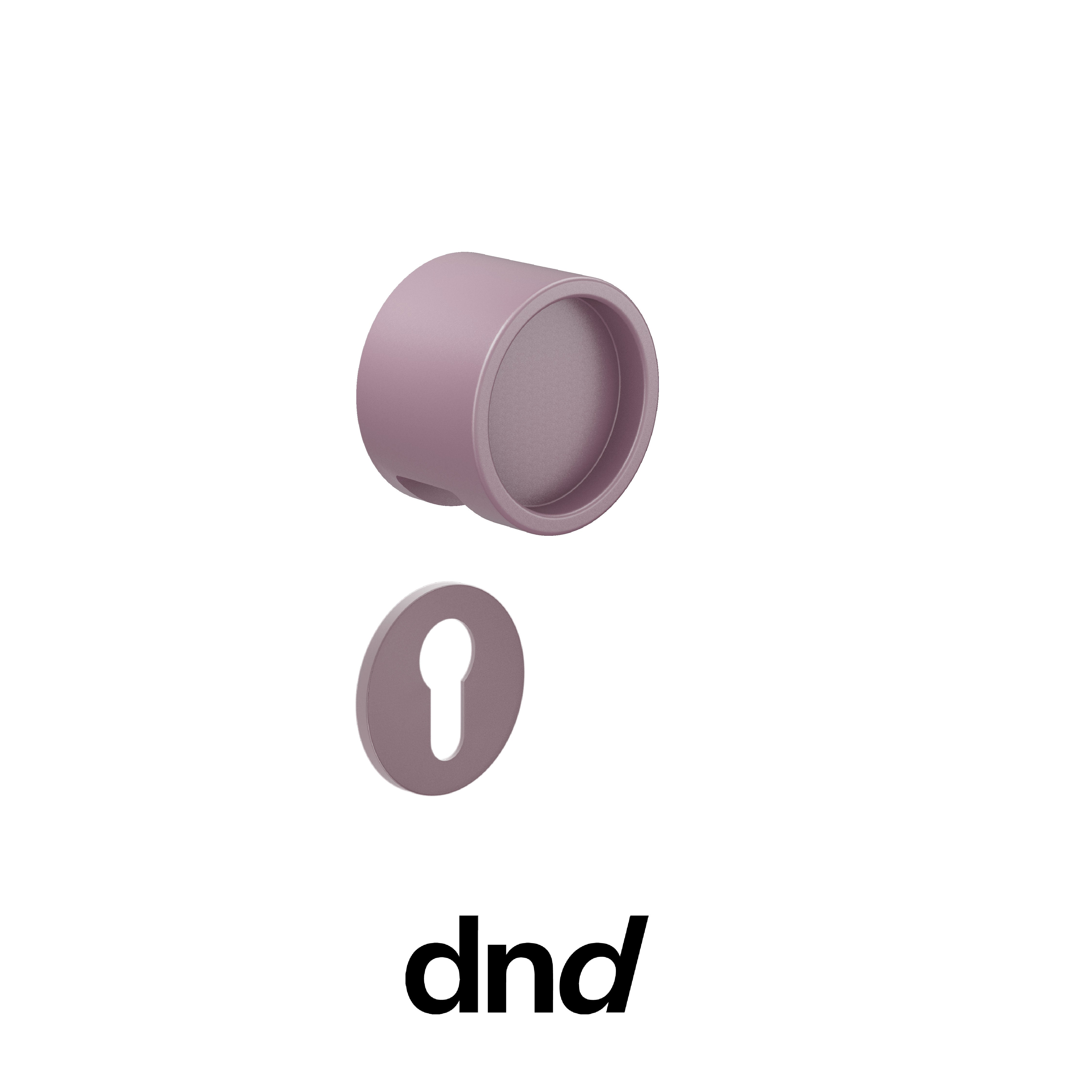 DND Timeless - Pomolo per porta interna - AVP - Violetto pastello / Fine Tonda Ø 50 - 4 mm / Yale