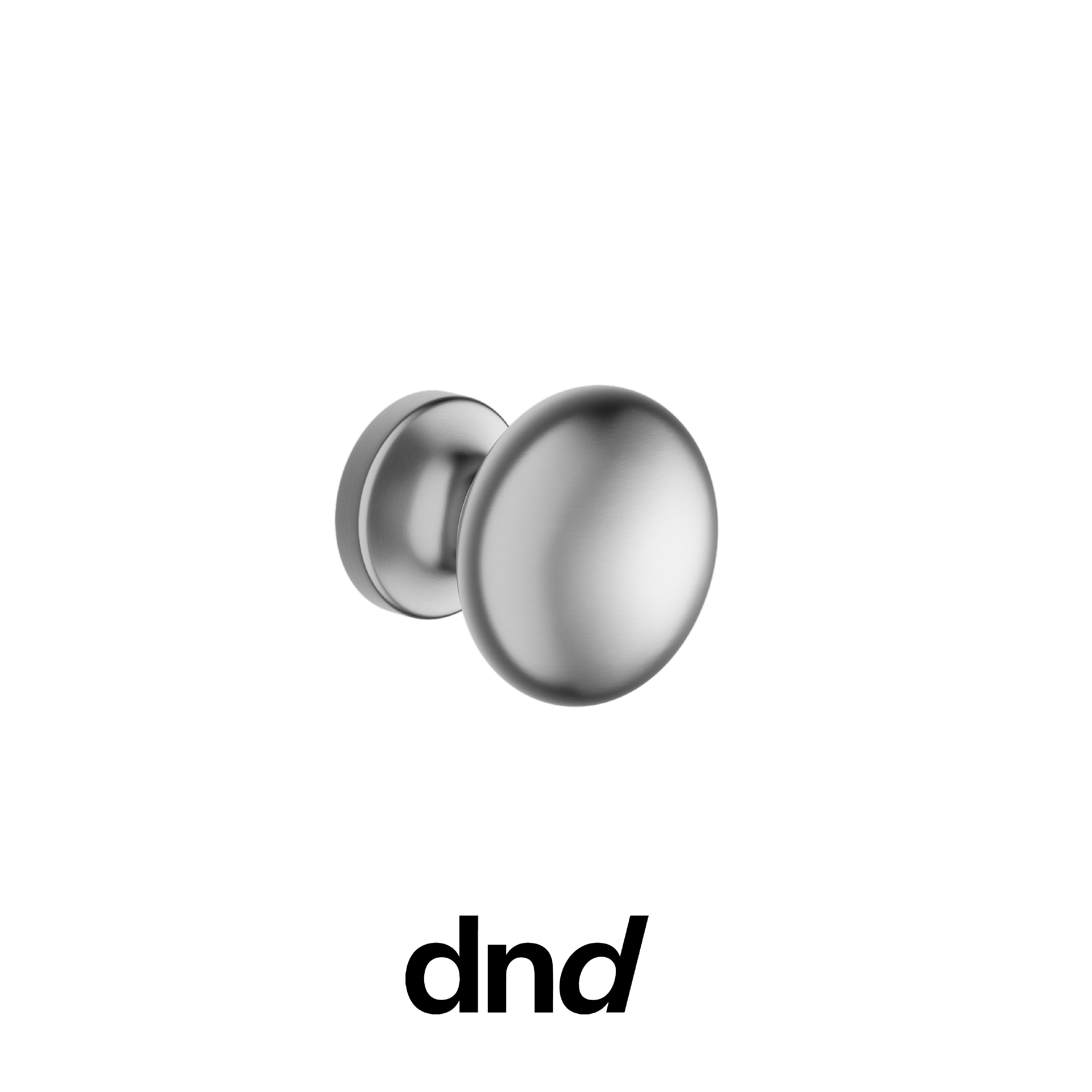 DND Easy - Pomolo per porta interna - OCS - Cromo satinato / Pomolo singolo fisso non passante