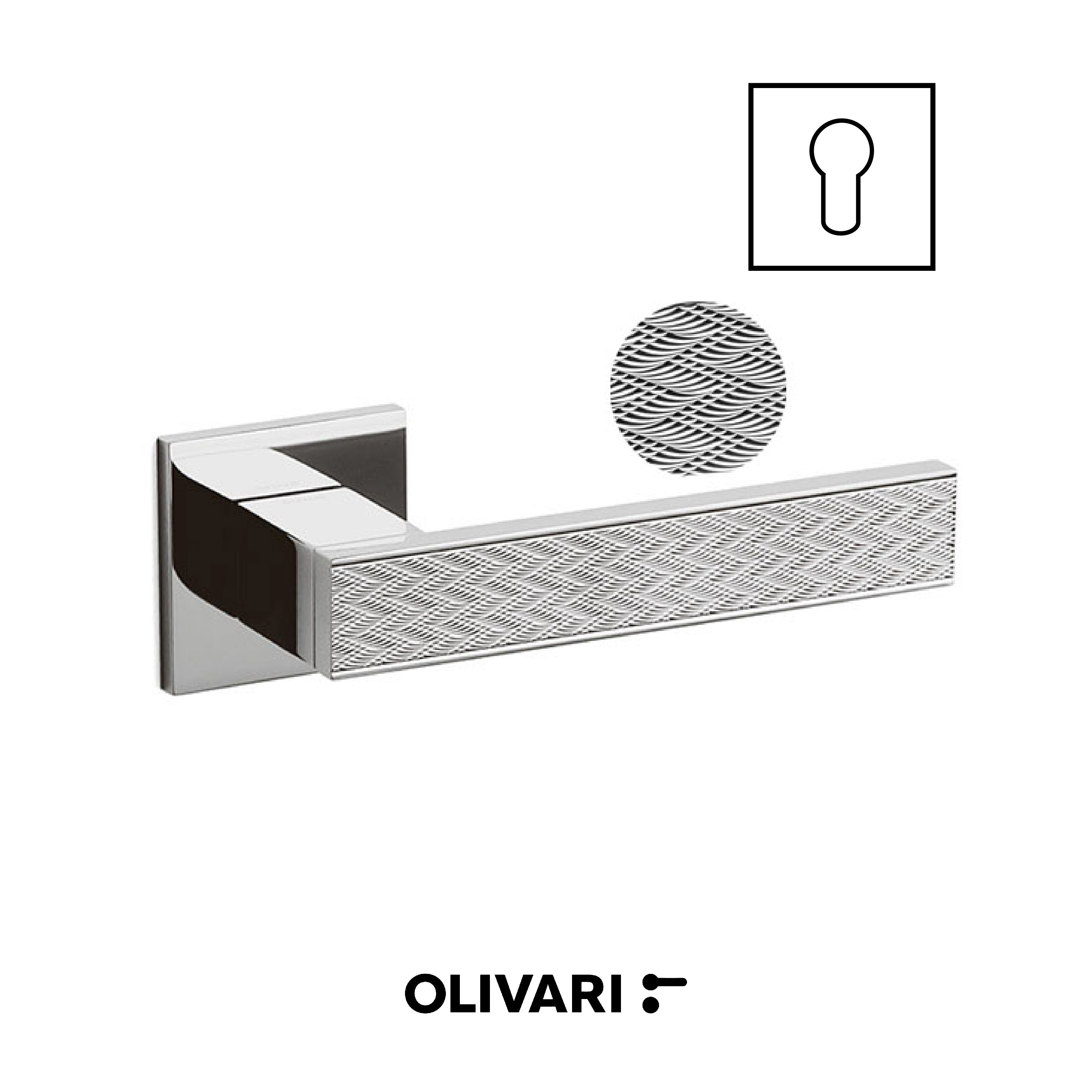 Diana Chevron - Olivari Maniglia per porta interna - Imhoff Handles