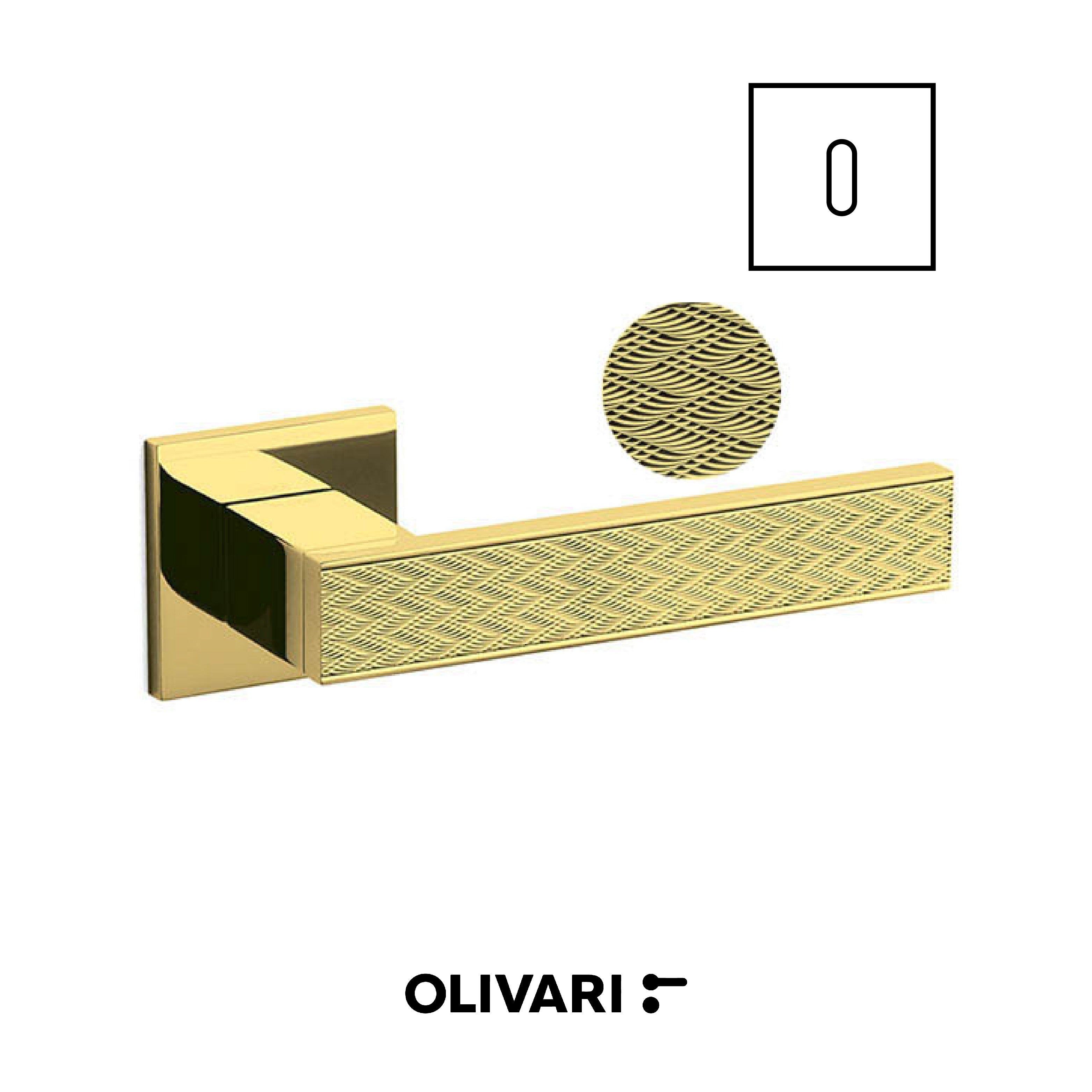Diana Chevron - Olivari Maniglia per porta interna - Imhoff Handles