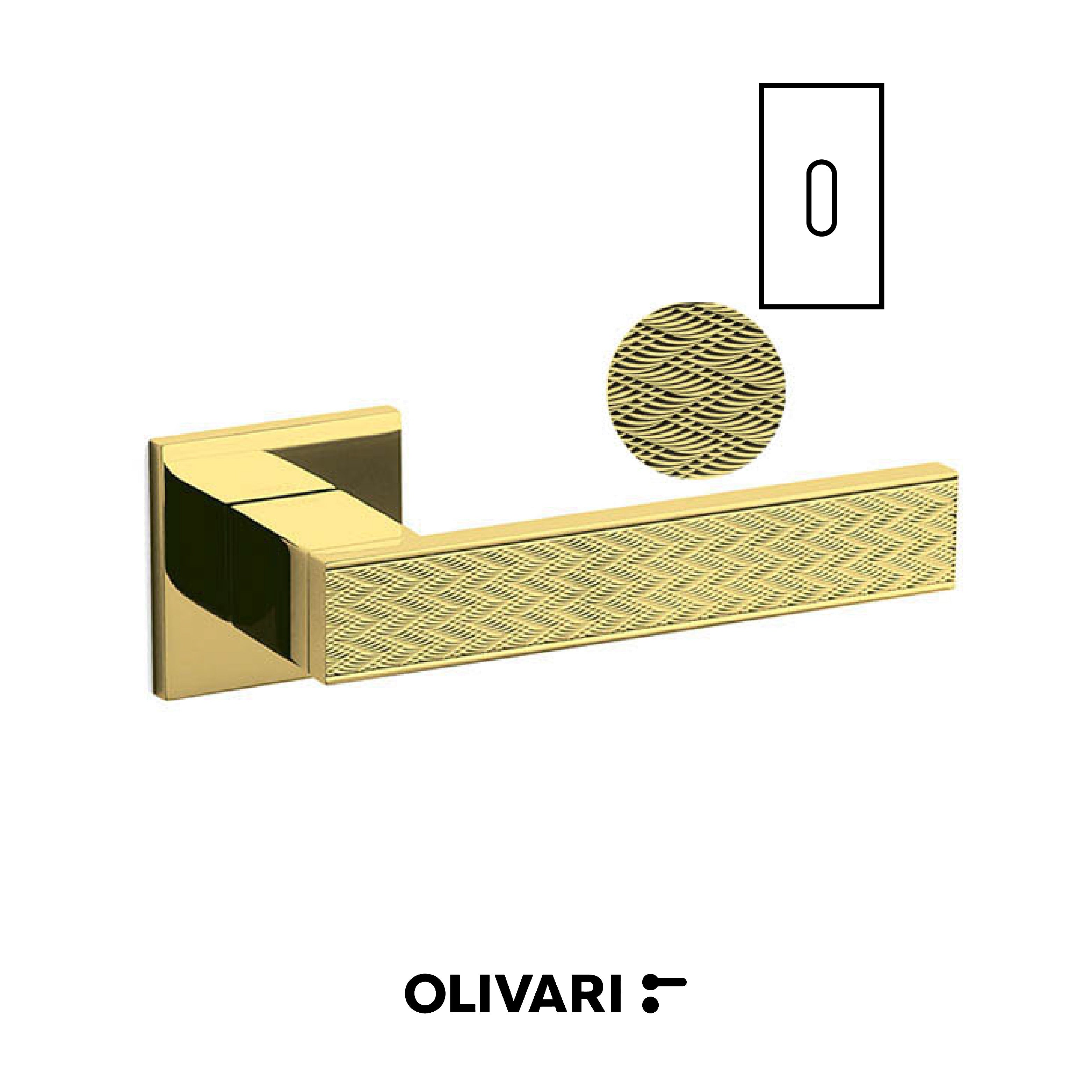 Diana Chevron - Olivari Maniglia per porta interna - Imhoff Handles