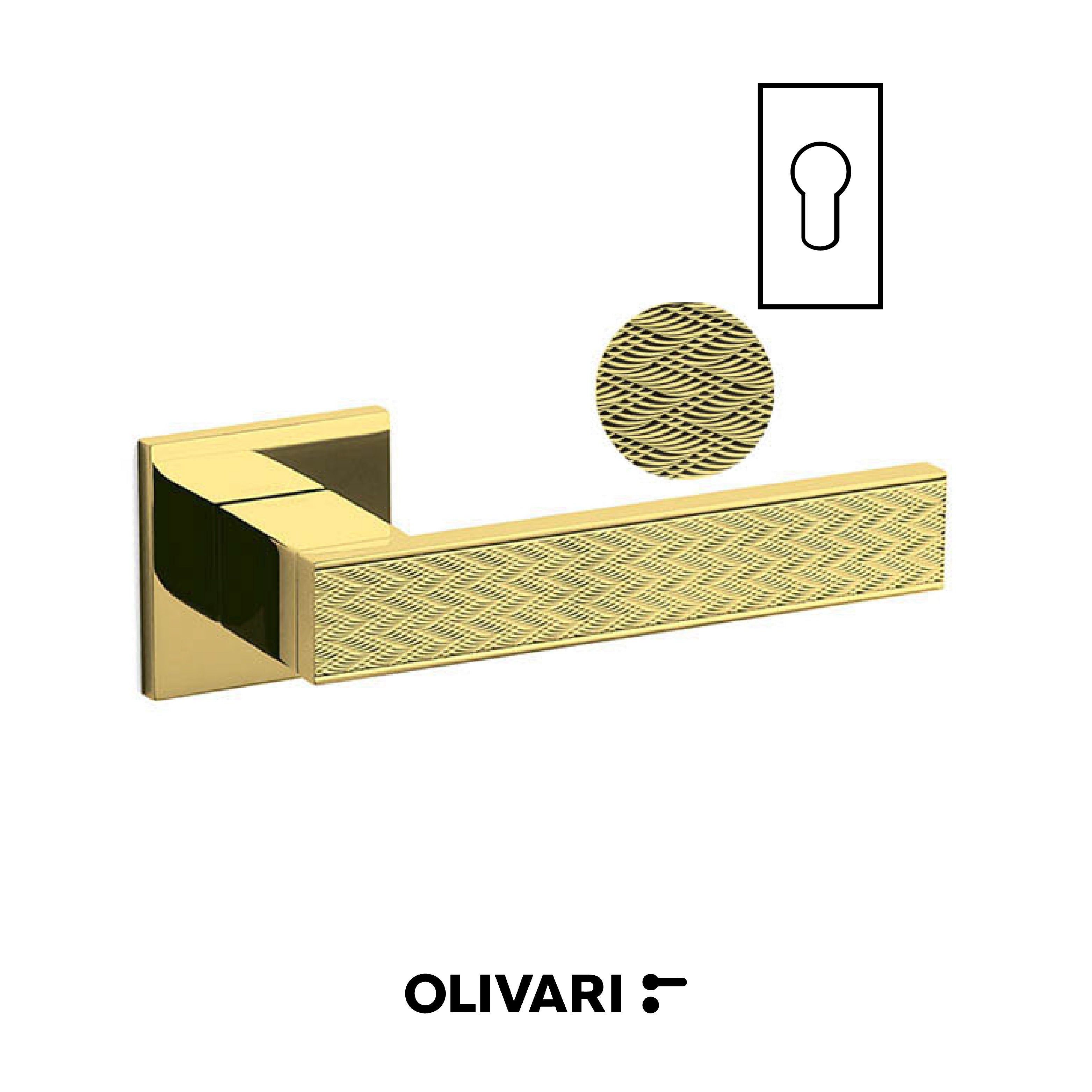 Diana Chevron - Olivari Maniglia per porta interna - Imhoff Handles