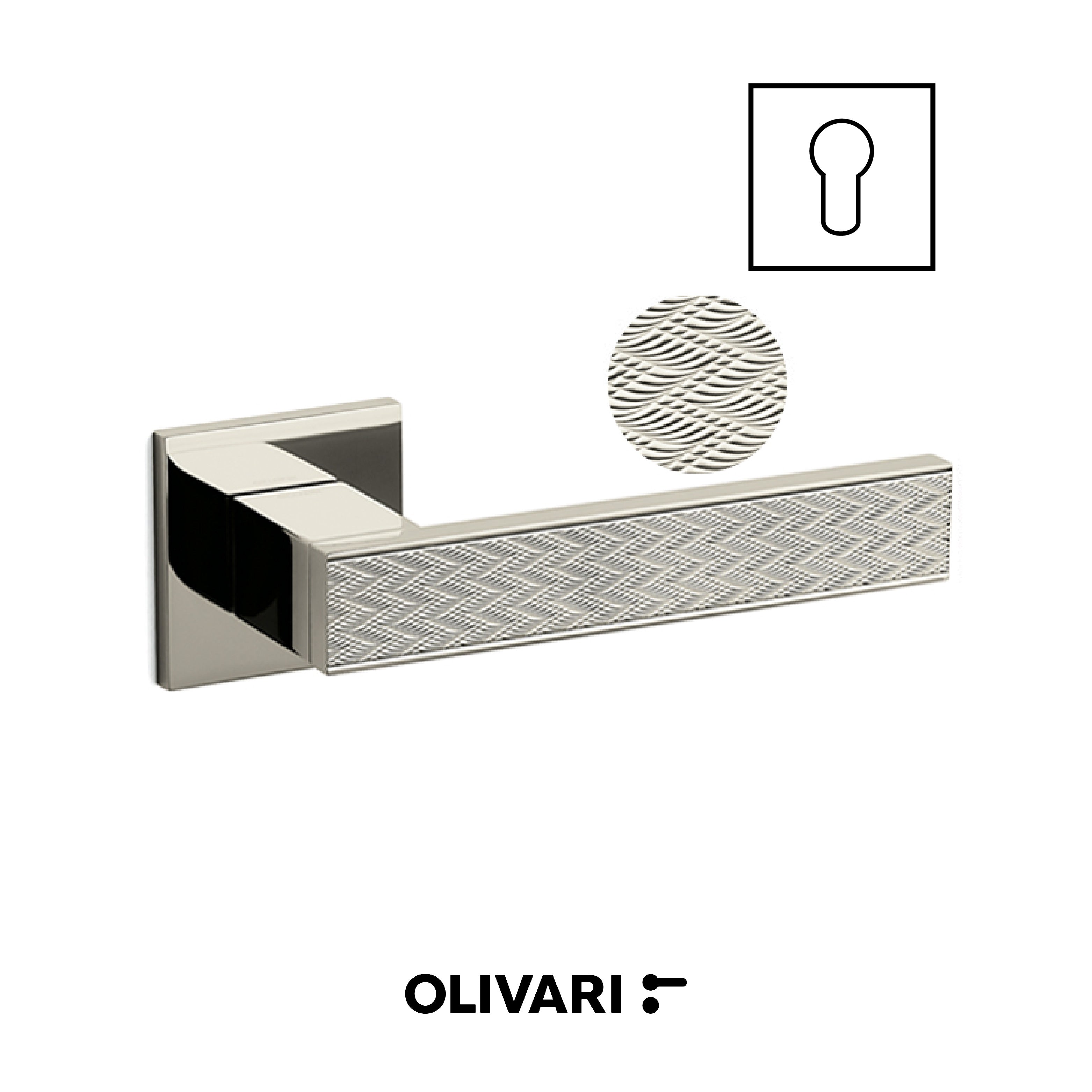 Diana Chevron - Olivari Maniglia per porta interna - Imhoff Handles