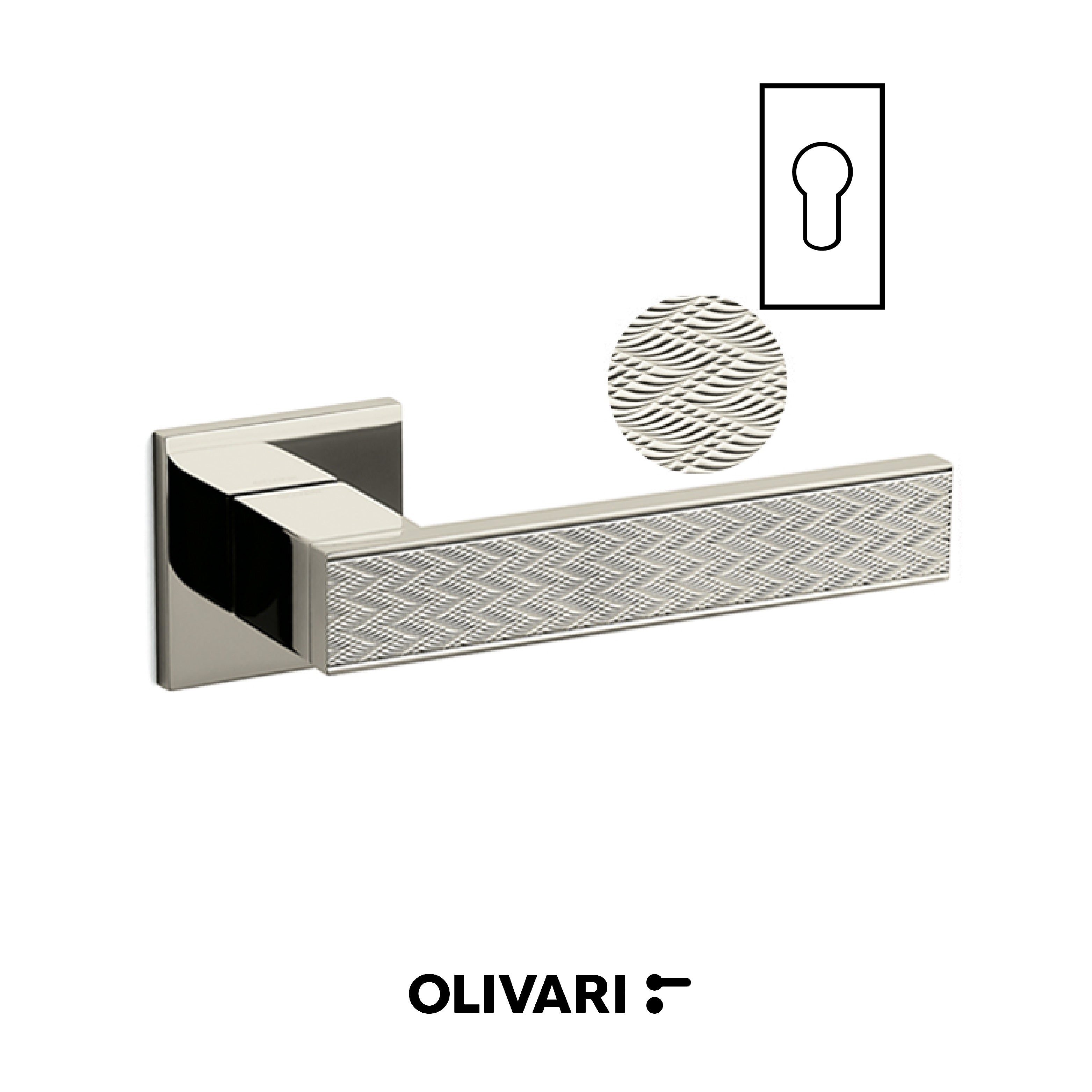 Diana Chevron - Olivari Maniglia per porta interna - Imhoff Handles
