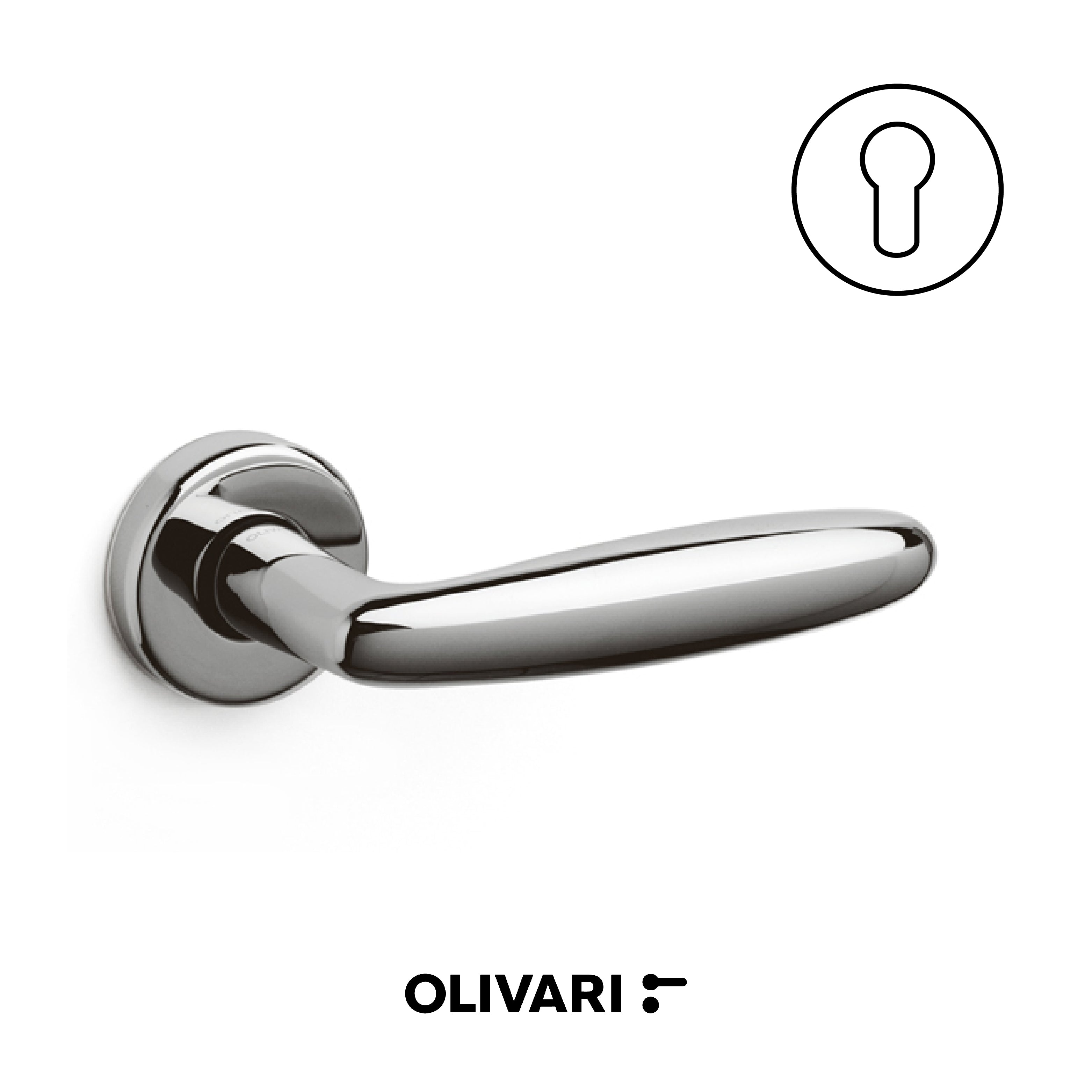 Flaminia - Olivari Maniglia per porta interna - Imhoff Handles