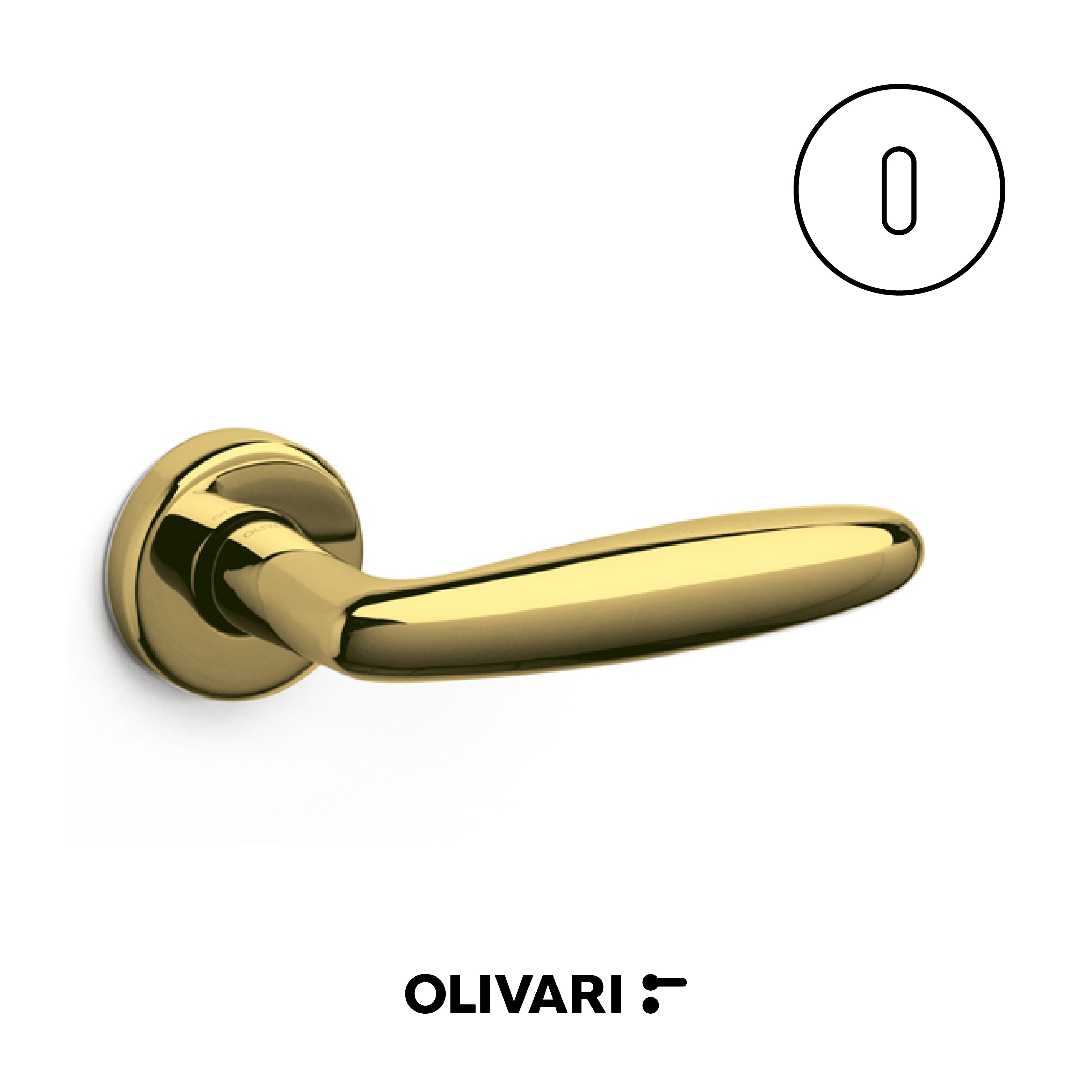 Flaminia - Olivari Maniglia per porta interna - Imhoff Handles