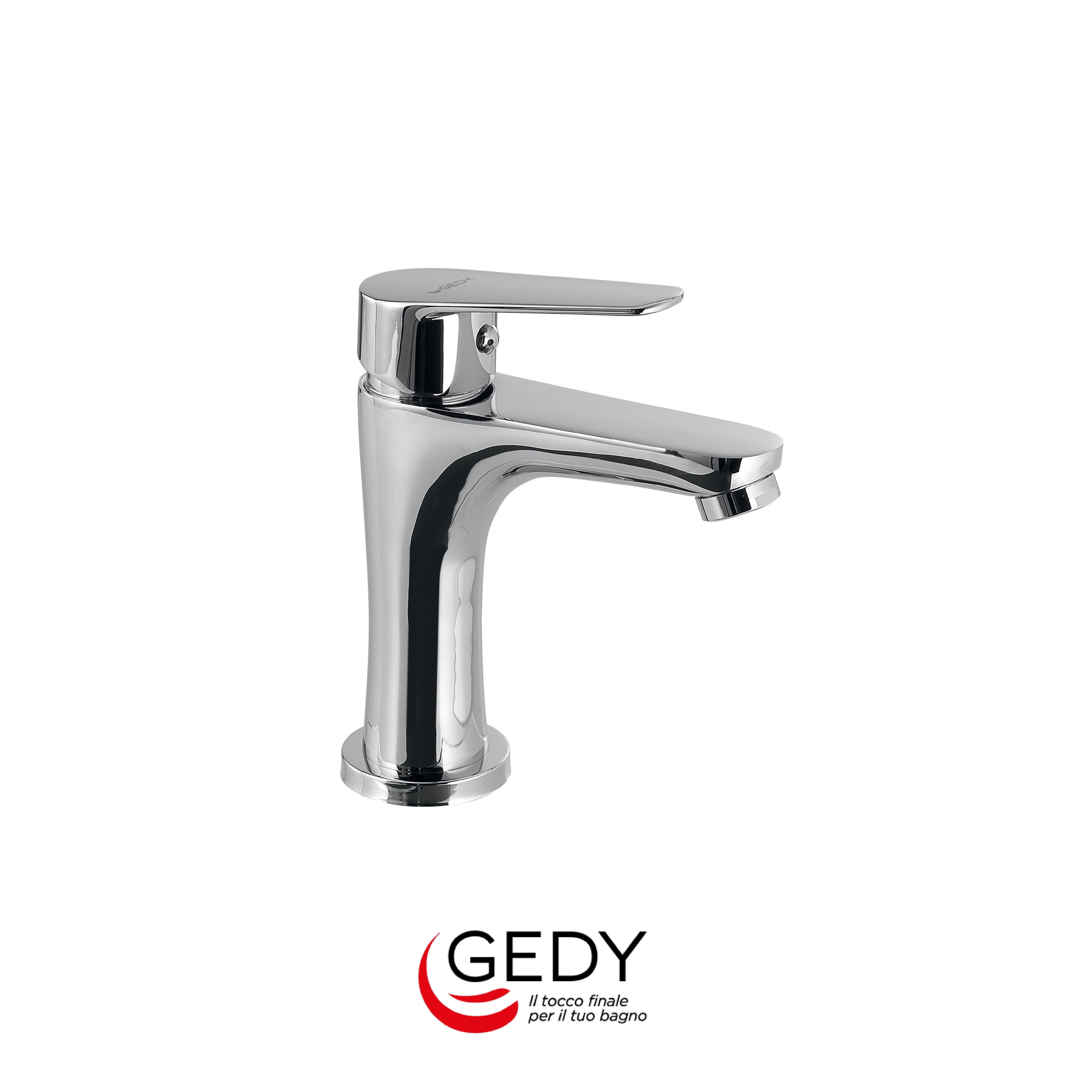 GEDY Como - Miscelatore monocomando basso per lavabo bagno - 13 - Cromato - chromed