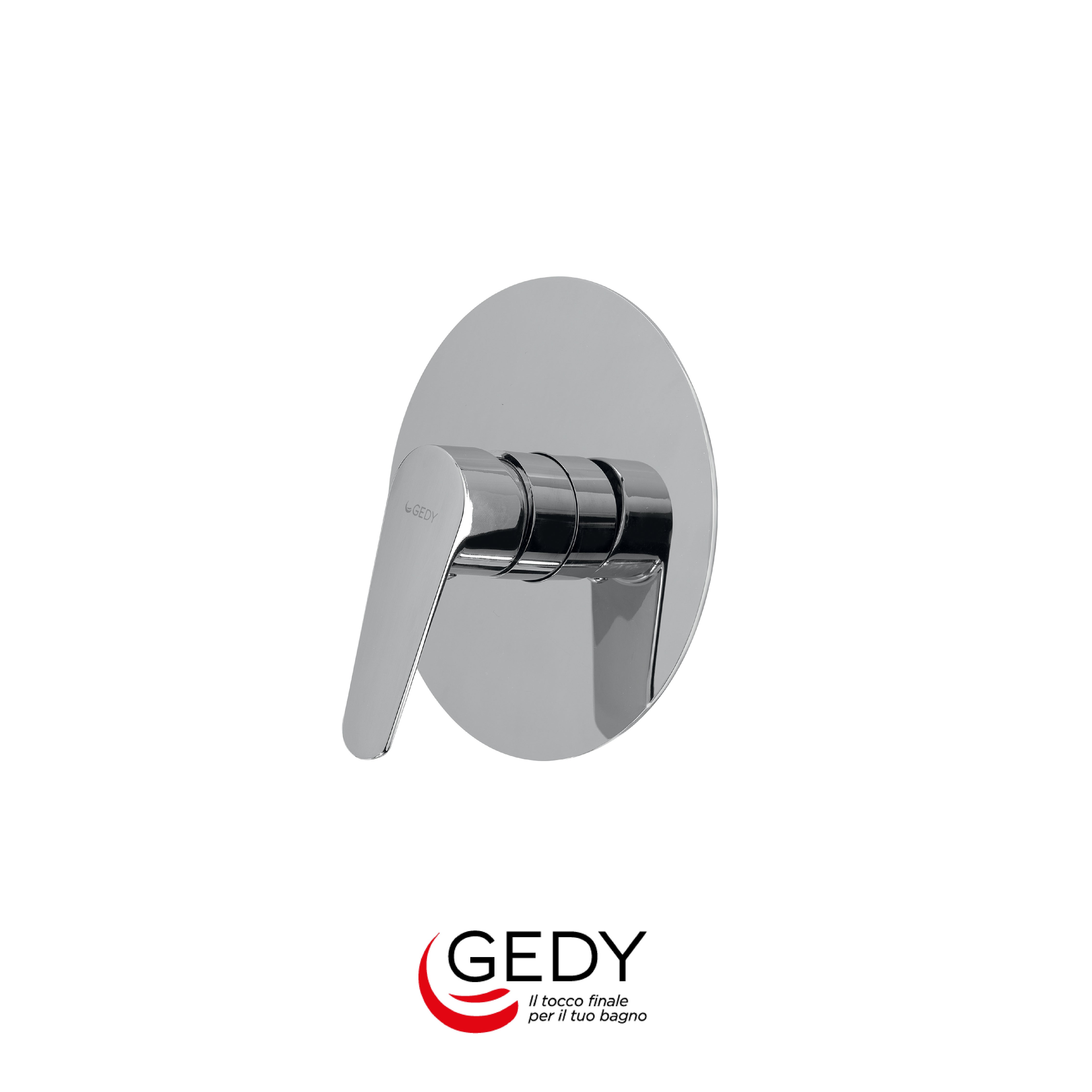 GEDY Como - Miscelatore monocomando a incasso doccia a 1 via - 13 - Cromato - chromed