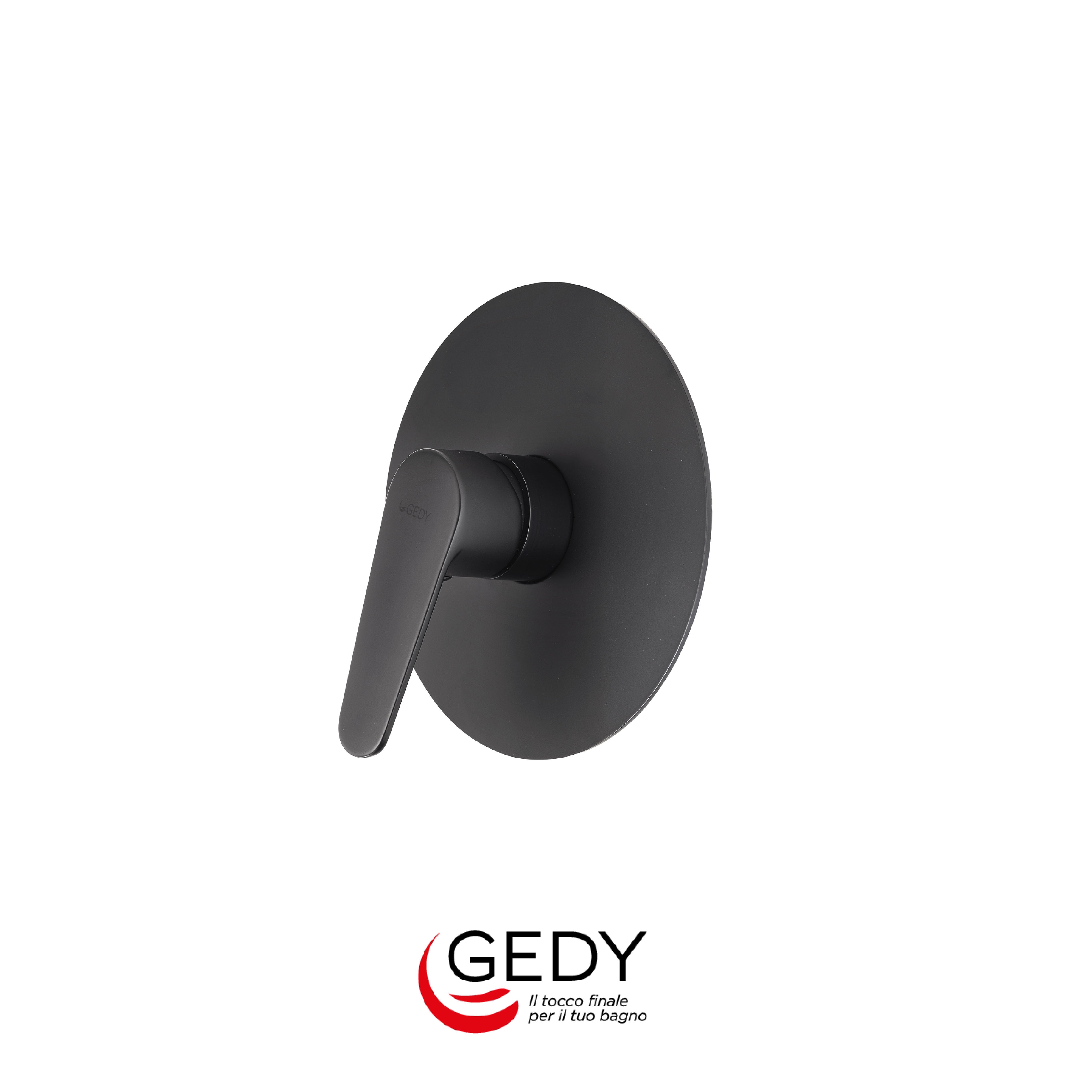GEDY Como - Miscelatore monocomando a incasso doccia a 1 via - 14 - Nero matt