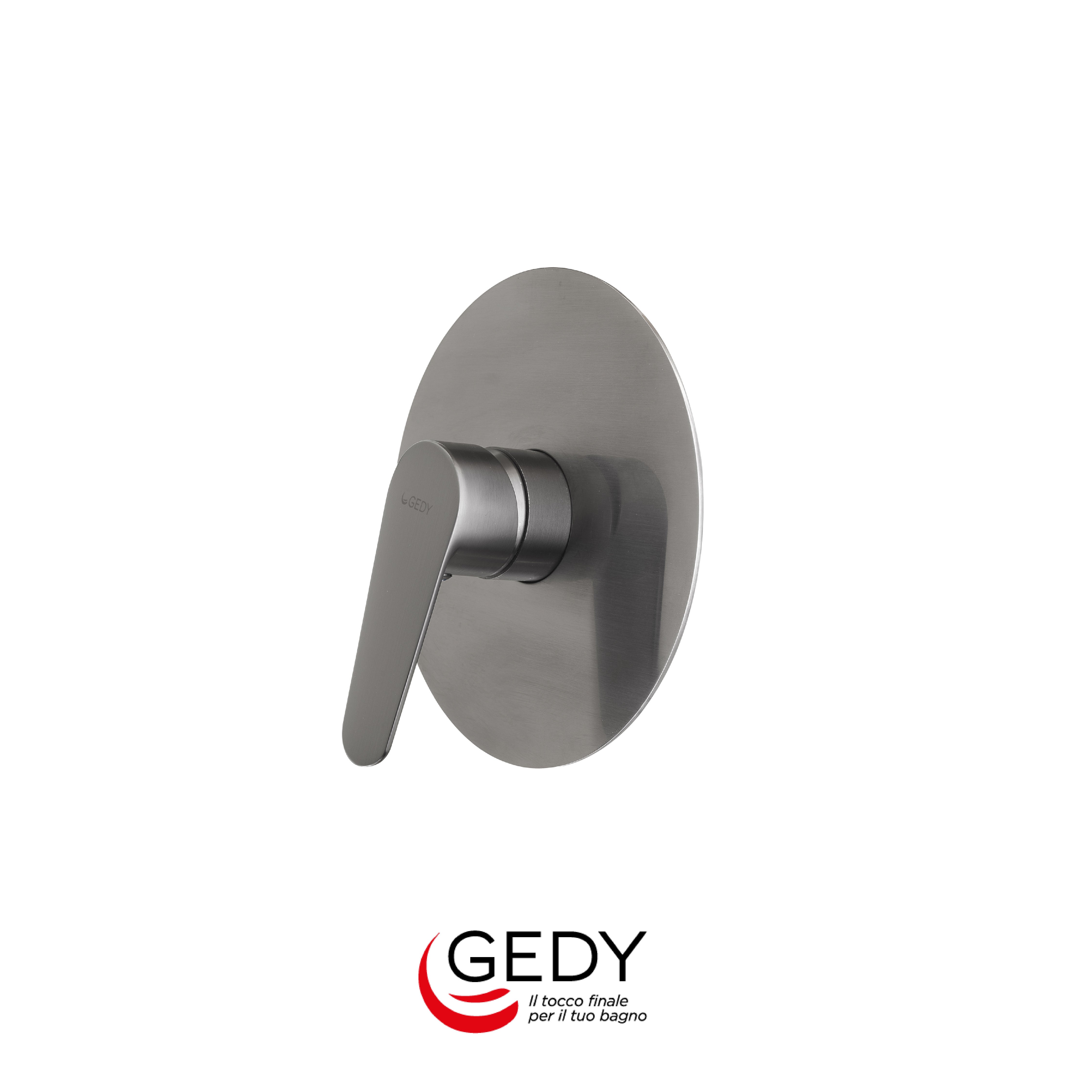 GEDY Como - Miscelatore monocomando a incasso doccia a 1 via - 81 - Gun metal