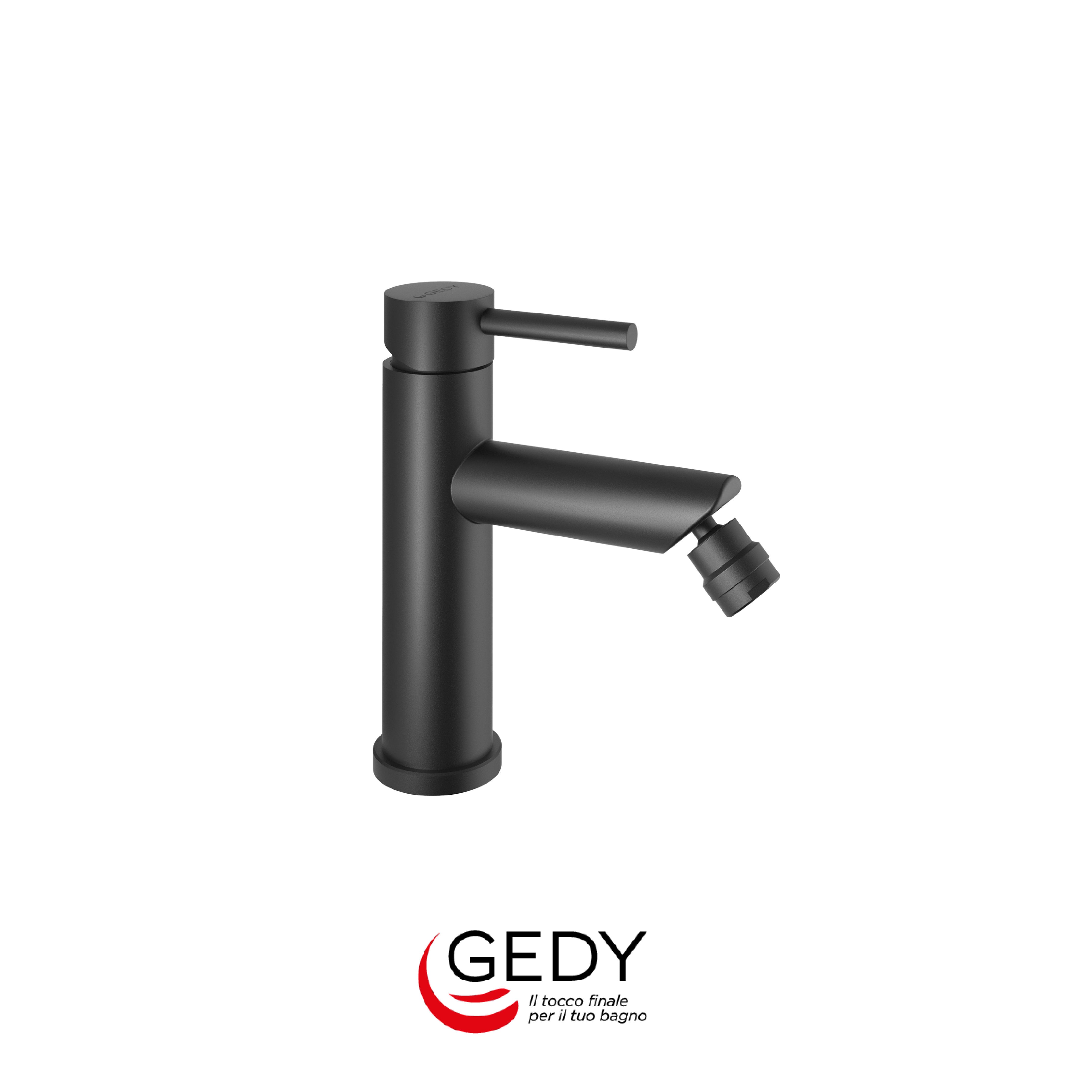GEDY Garda - Miscelatore monocomando basso per bidet - 14 - Nero matt