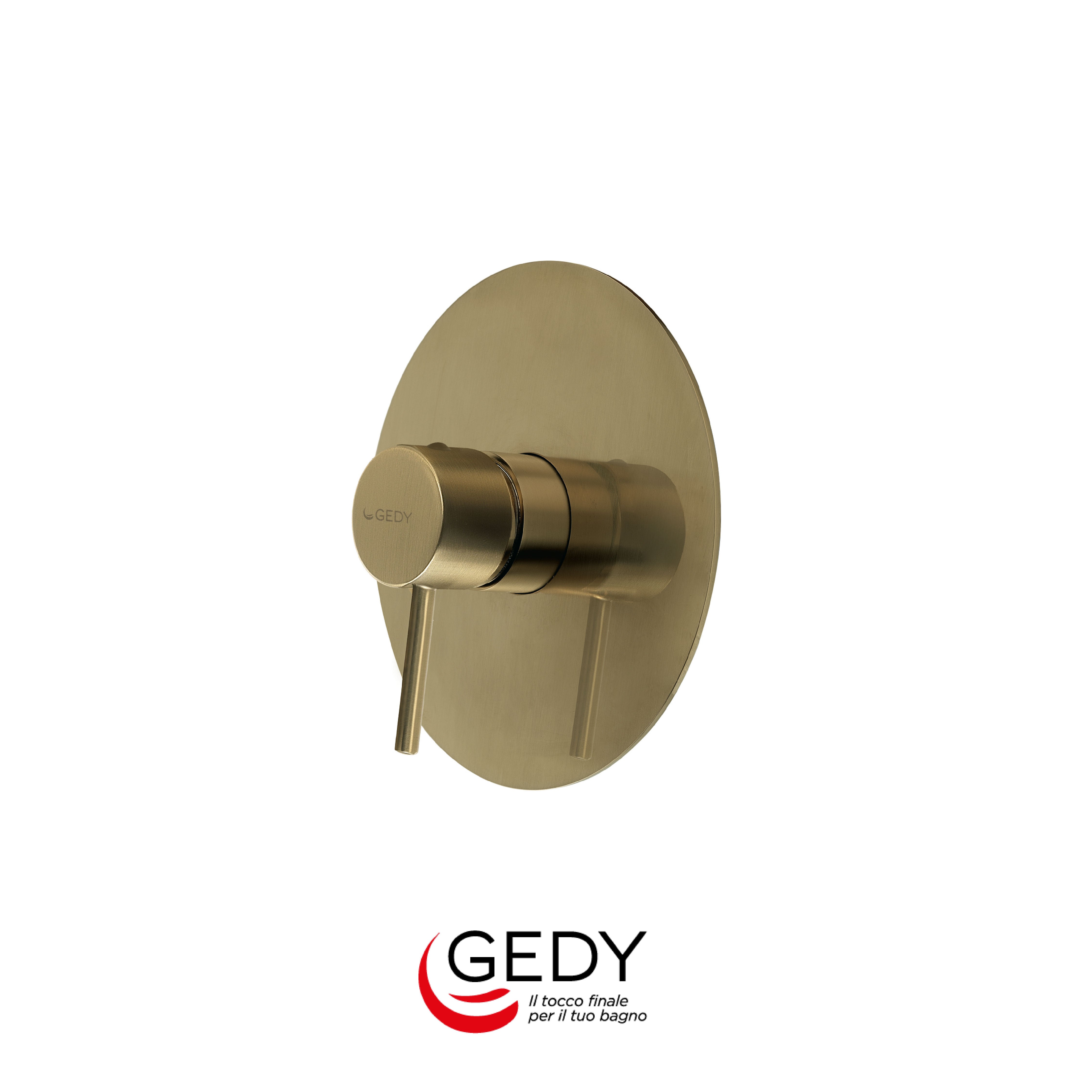 GEDY Garda - Miscelatore monocomando doccia a incasso a 1 via - 88 - Oro matt
