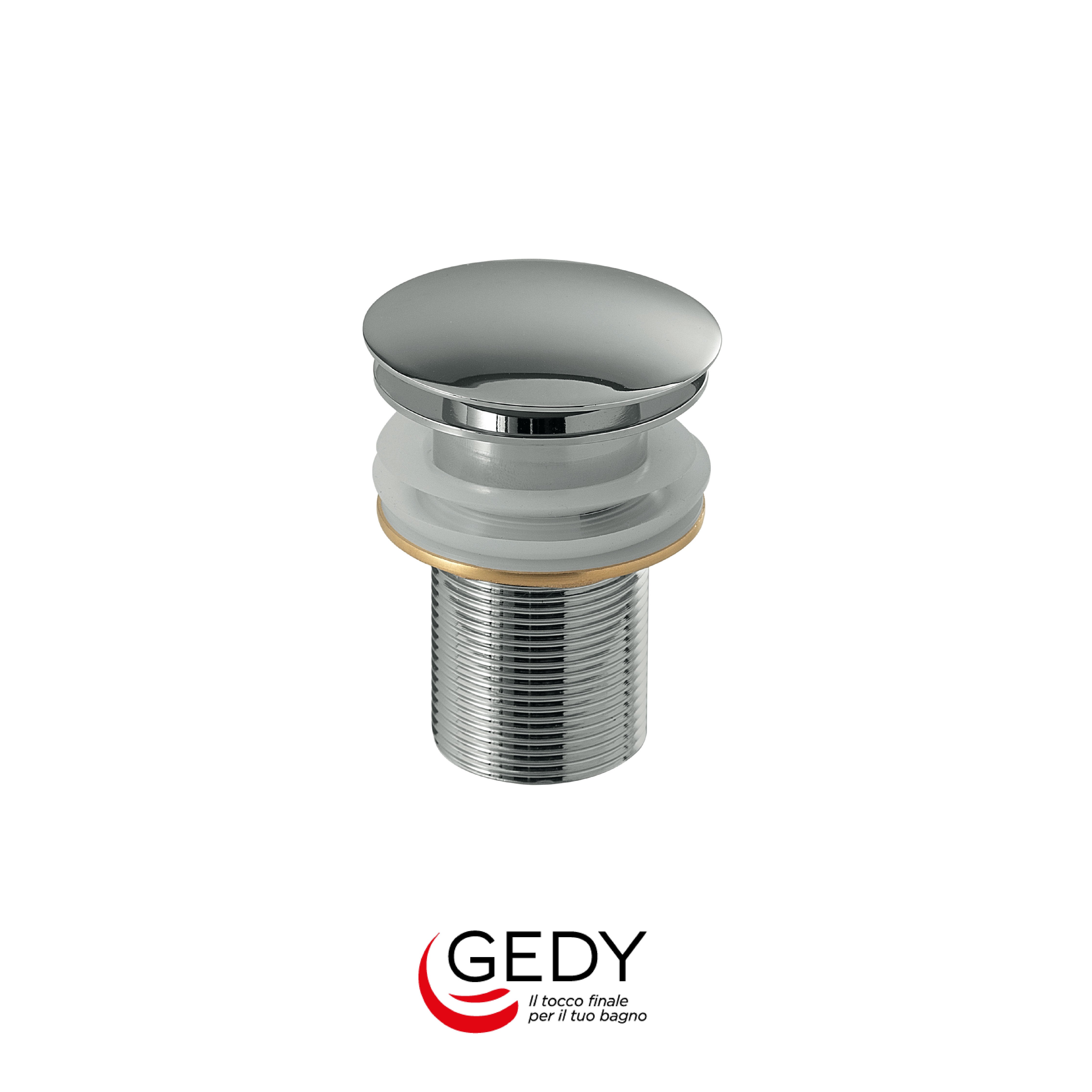 GEDY Clic Clac - Piletta universale pop up in acciaio - Cromato