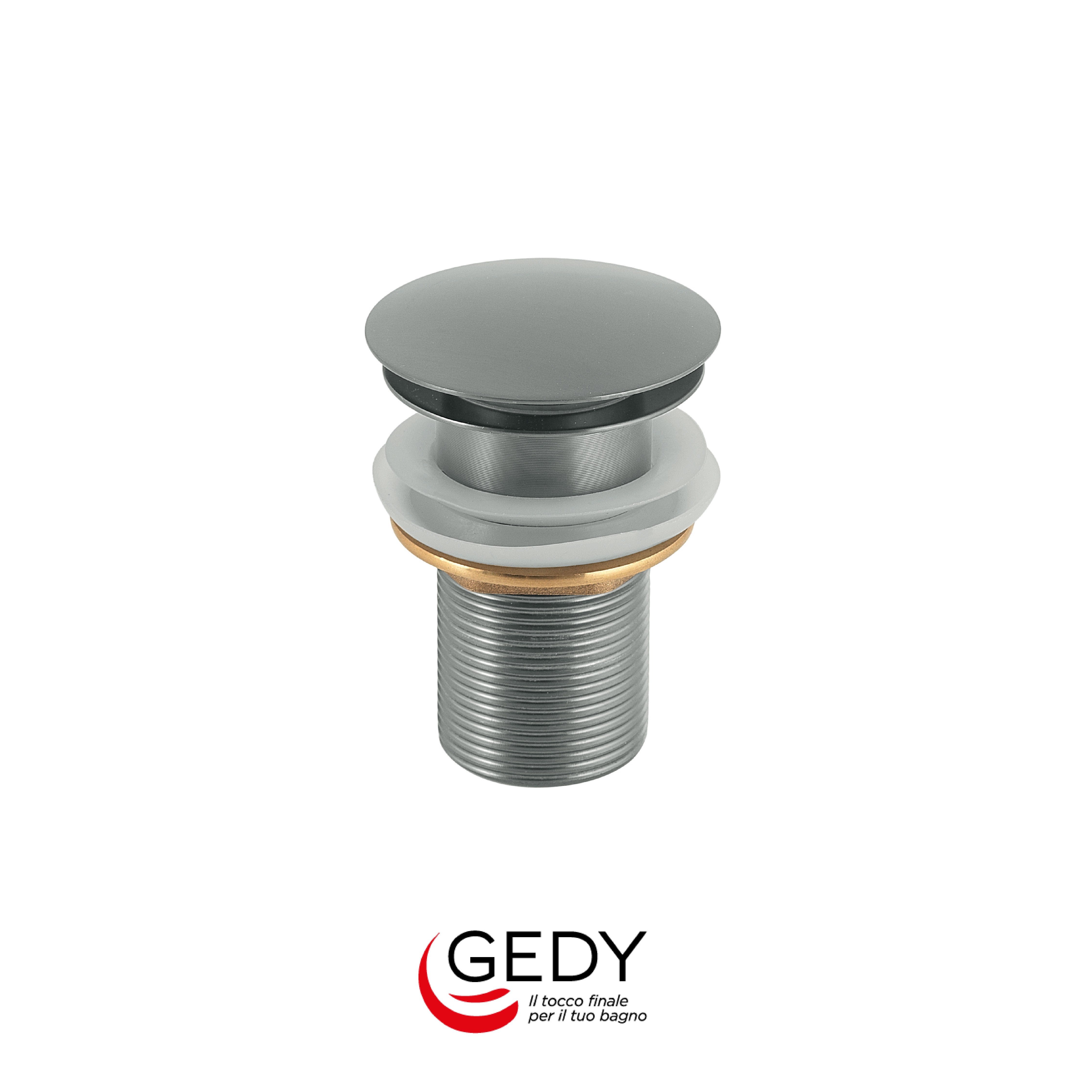 GEDY Clic Clac - Piletta universale pop up in acciaio - Spazzolato