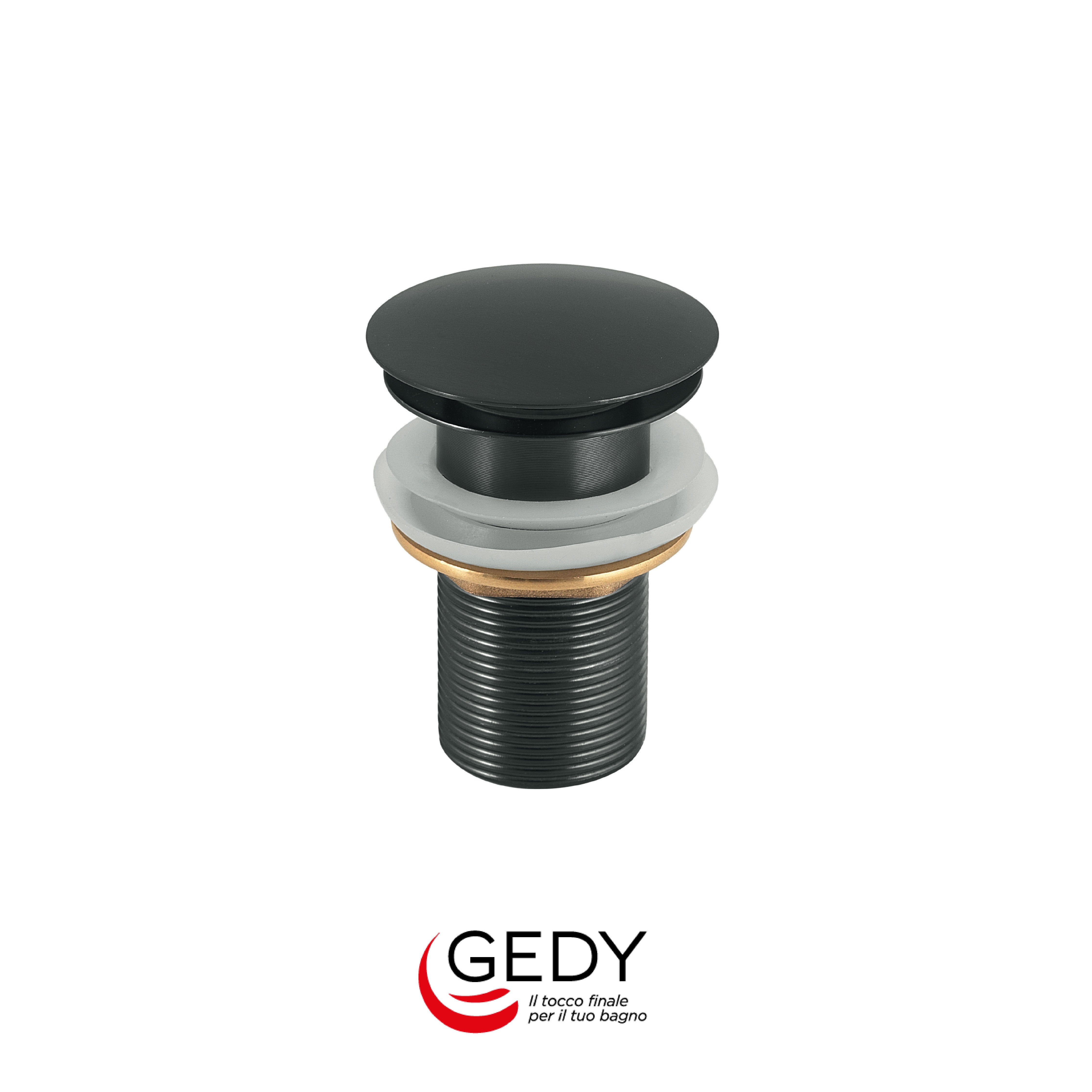 GEDY Clic Clac - Piletta universale pop up in acciaio - Gun metal