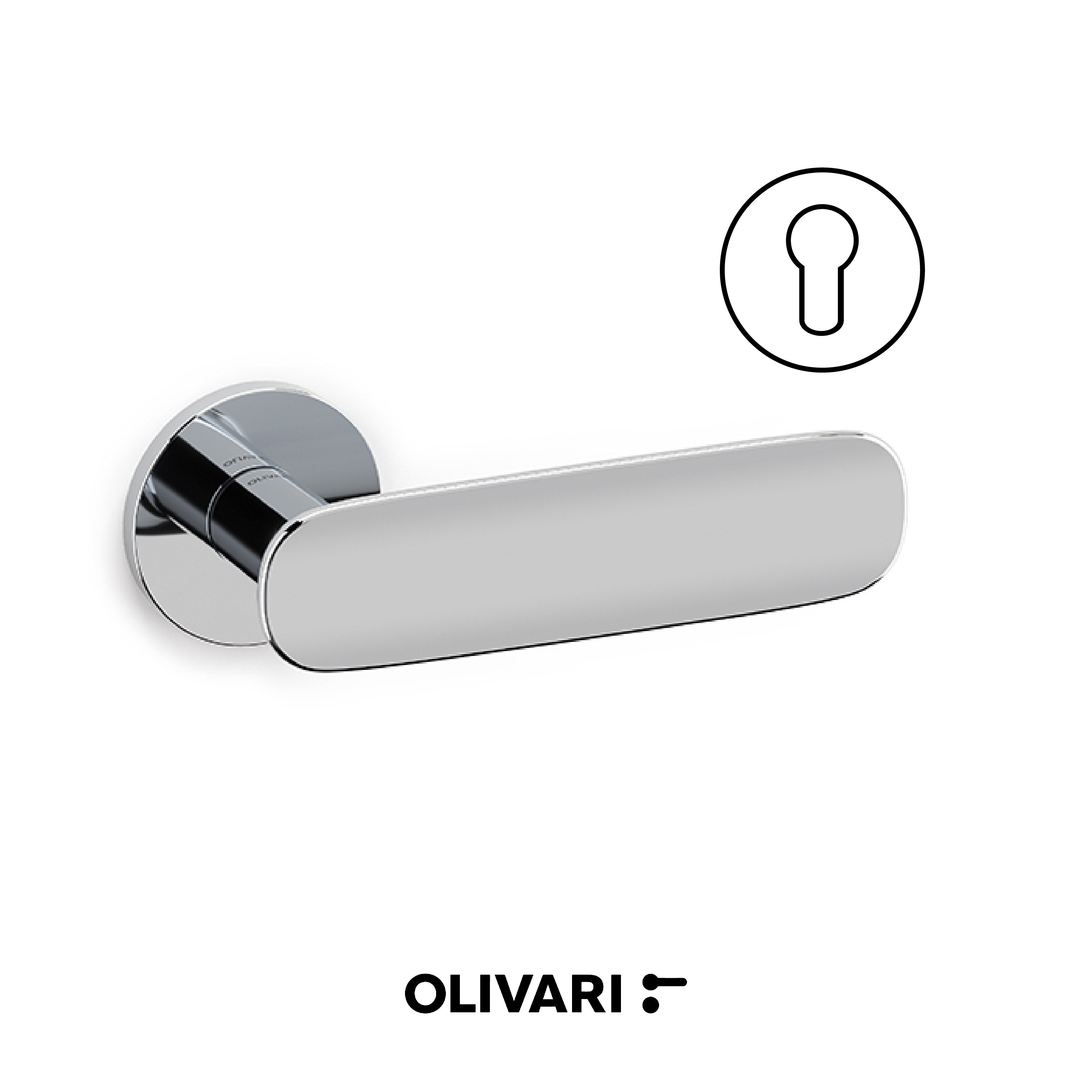 Conca L - Olivari Maniglia per porta interna - Imhoff Handles