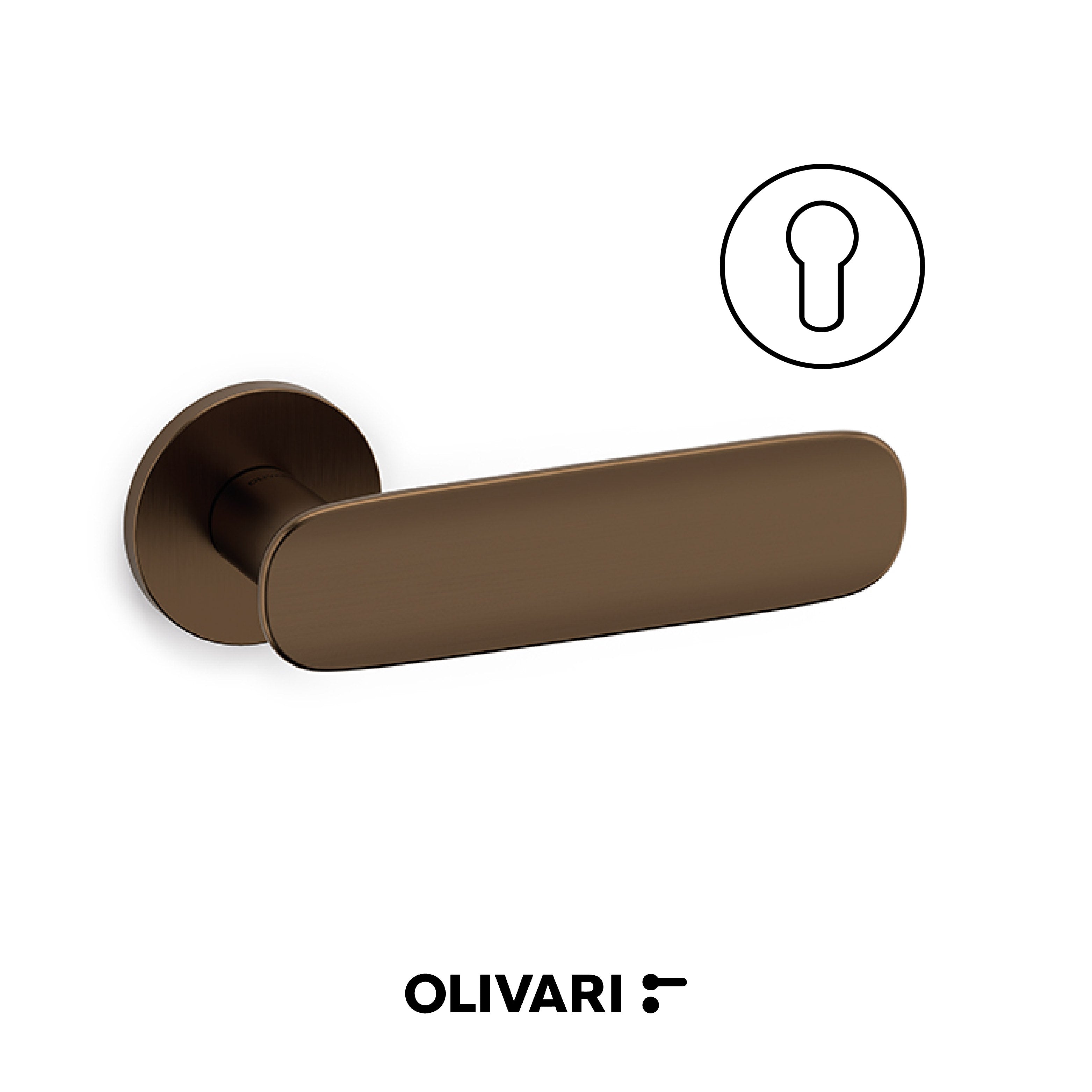 Conca L - Olivari Maniglia per porta interna - Imhoff Handles