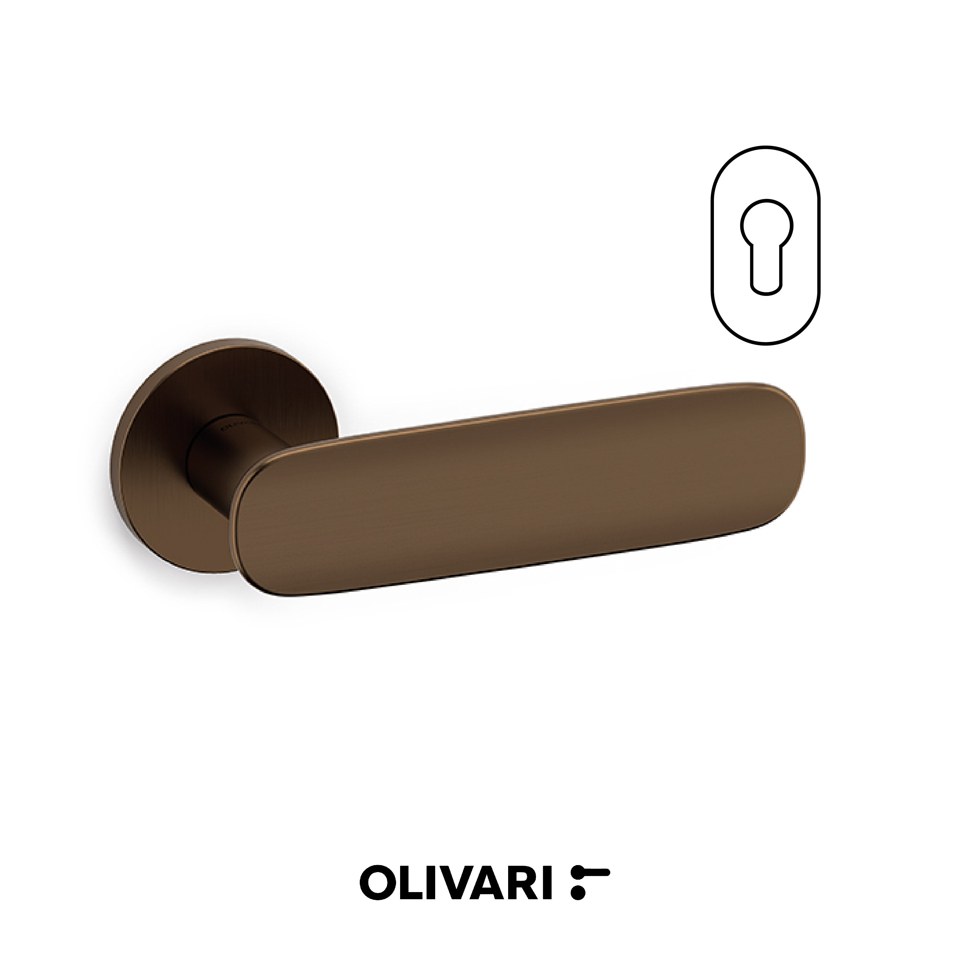 Conca L - Olivari Maniglia per porta interna - Imhoff Handles