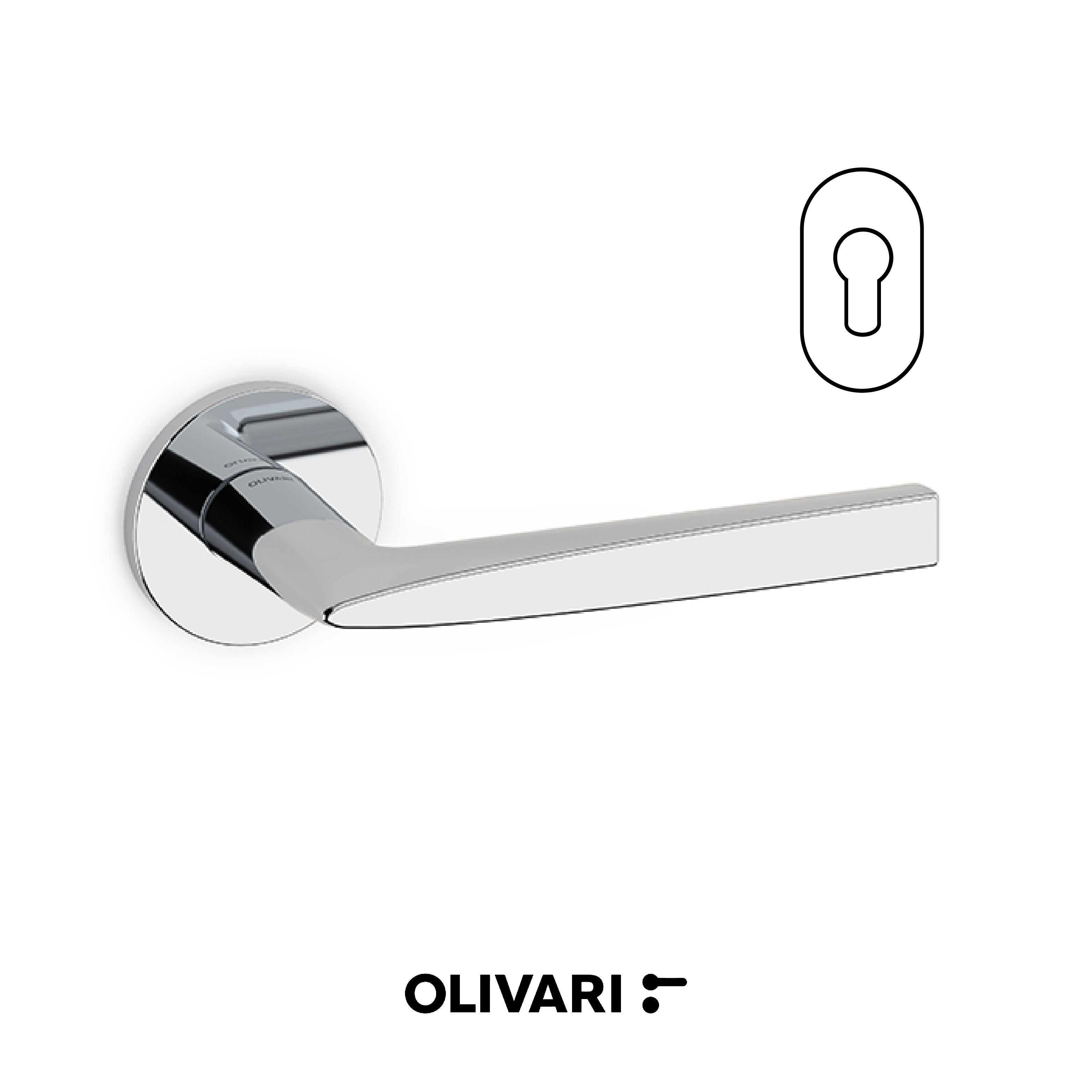 Flute - Olivari Maniglia per porta interna - Imhoff Handles