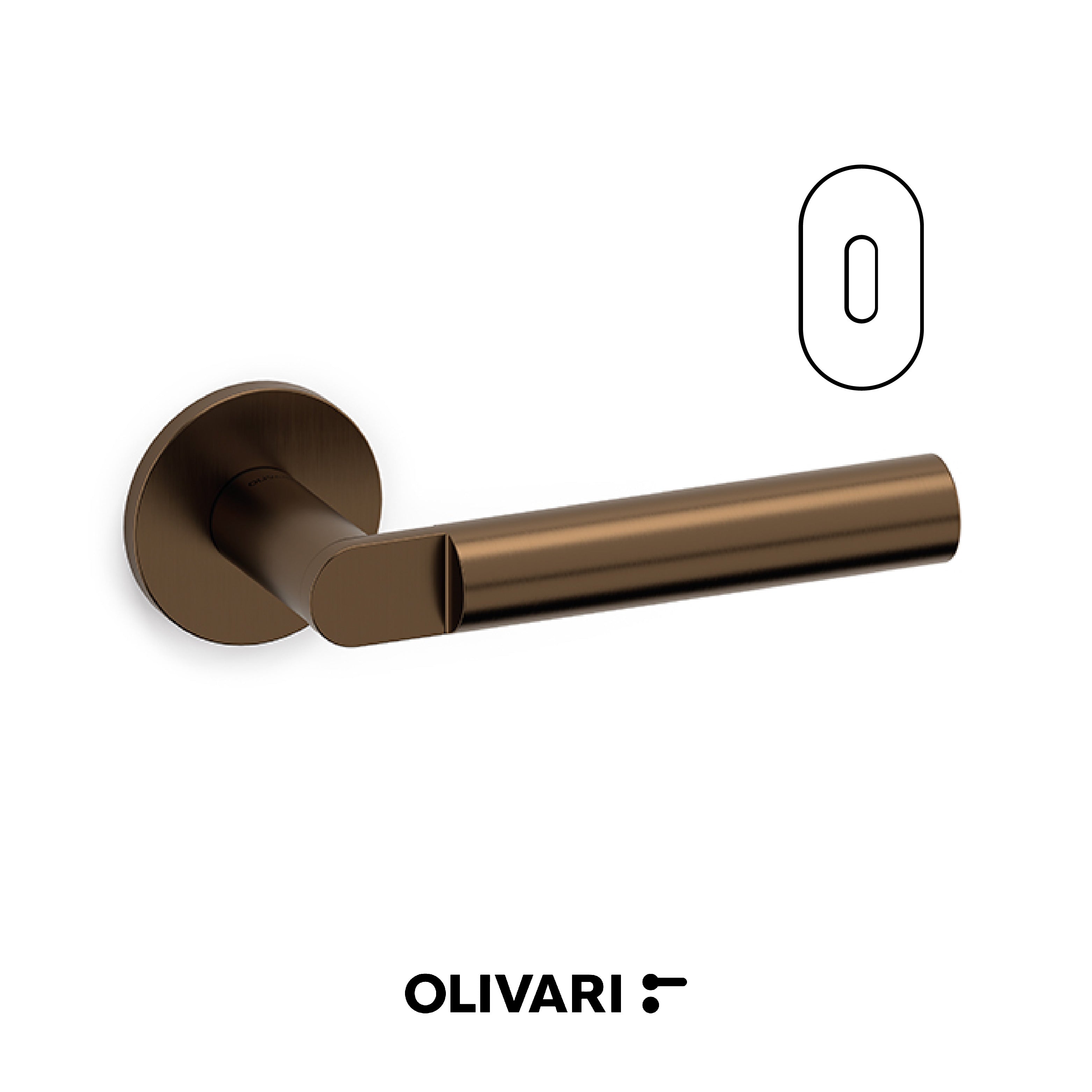 Lipstick - Olivari Maniglia per porta interna - Imhoff Handles