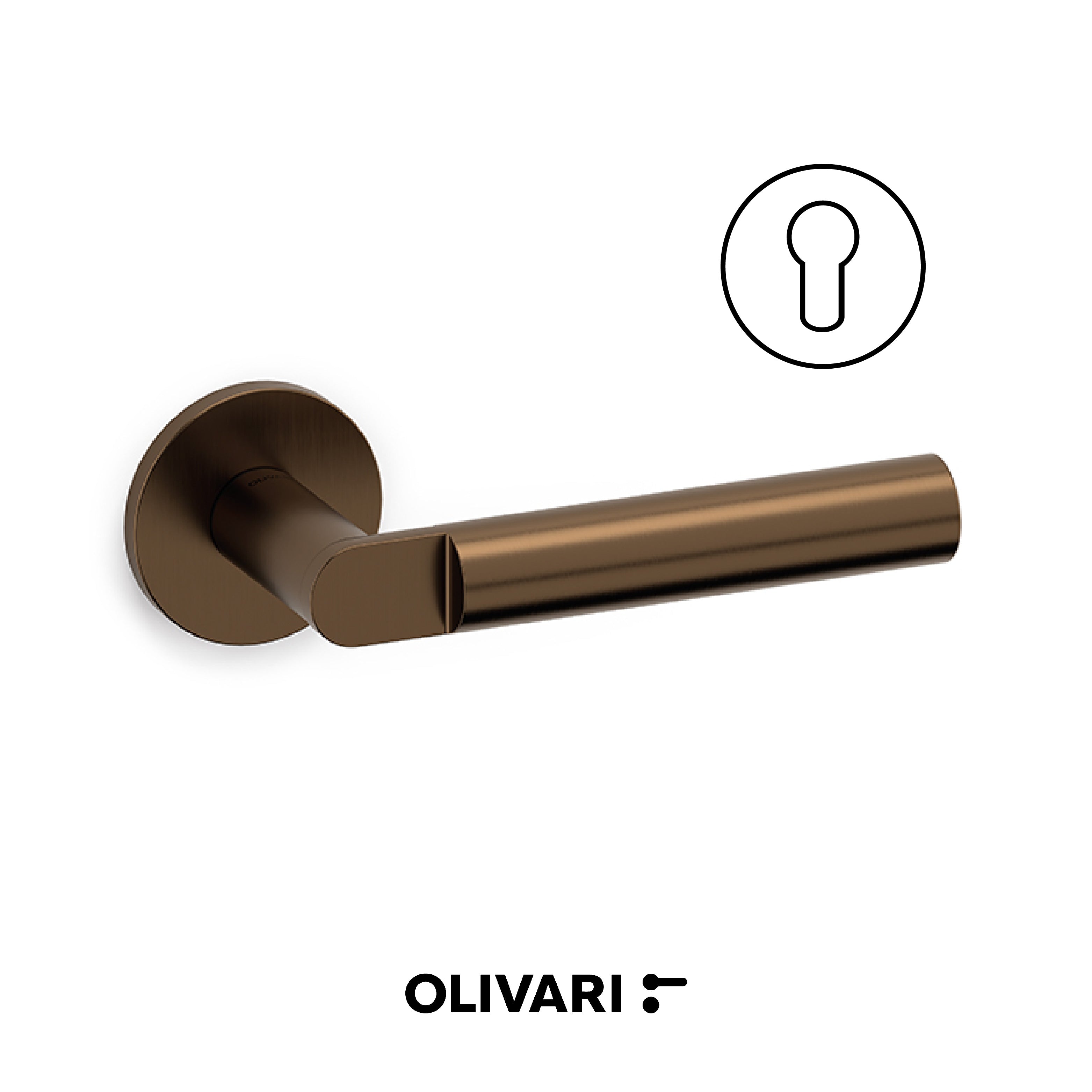 Lipstick - Olivari Maniglia per porta interna - Imhoff Handles