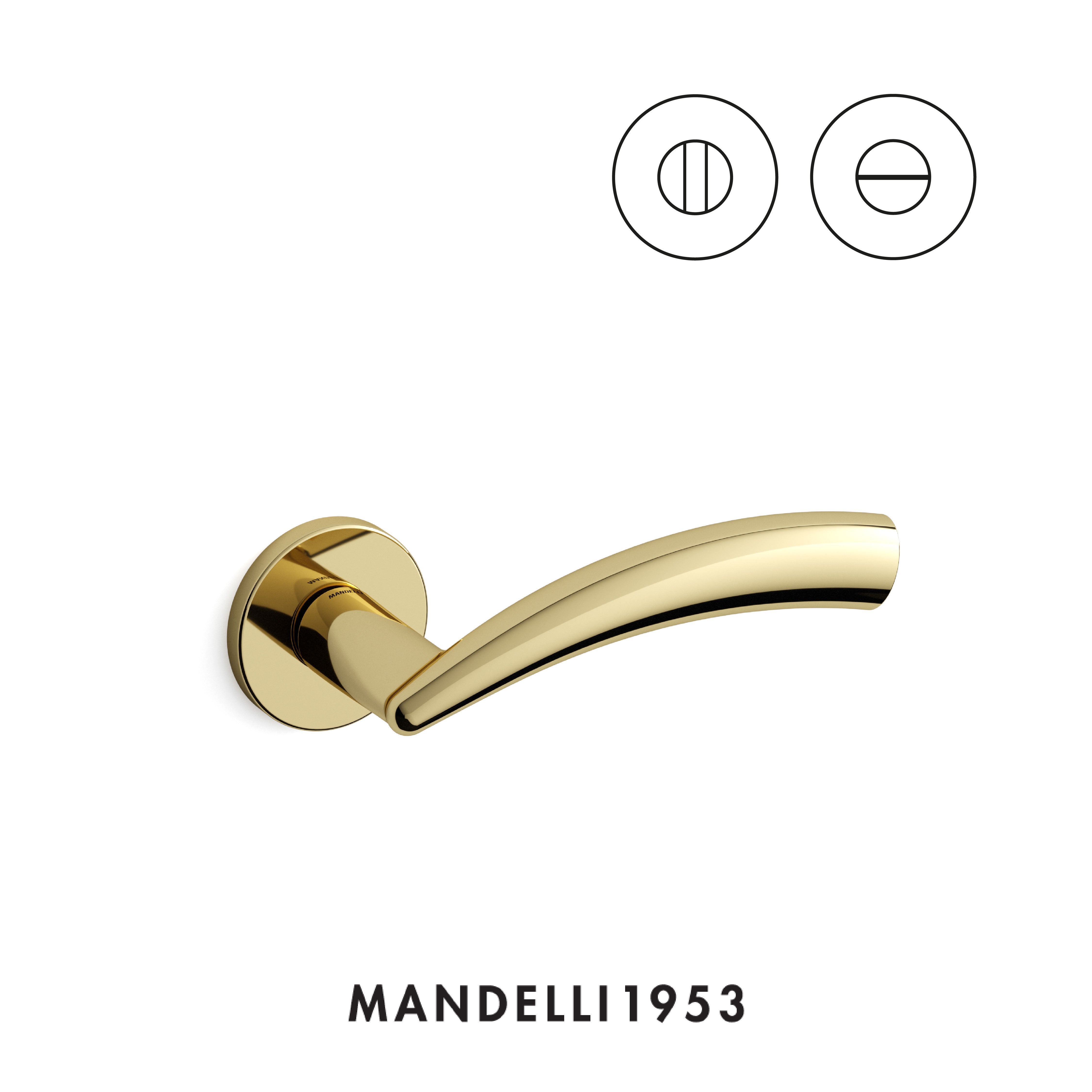 MANDELLI 1953 Nadir - Maniglia per porta interna