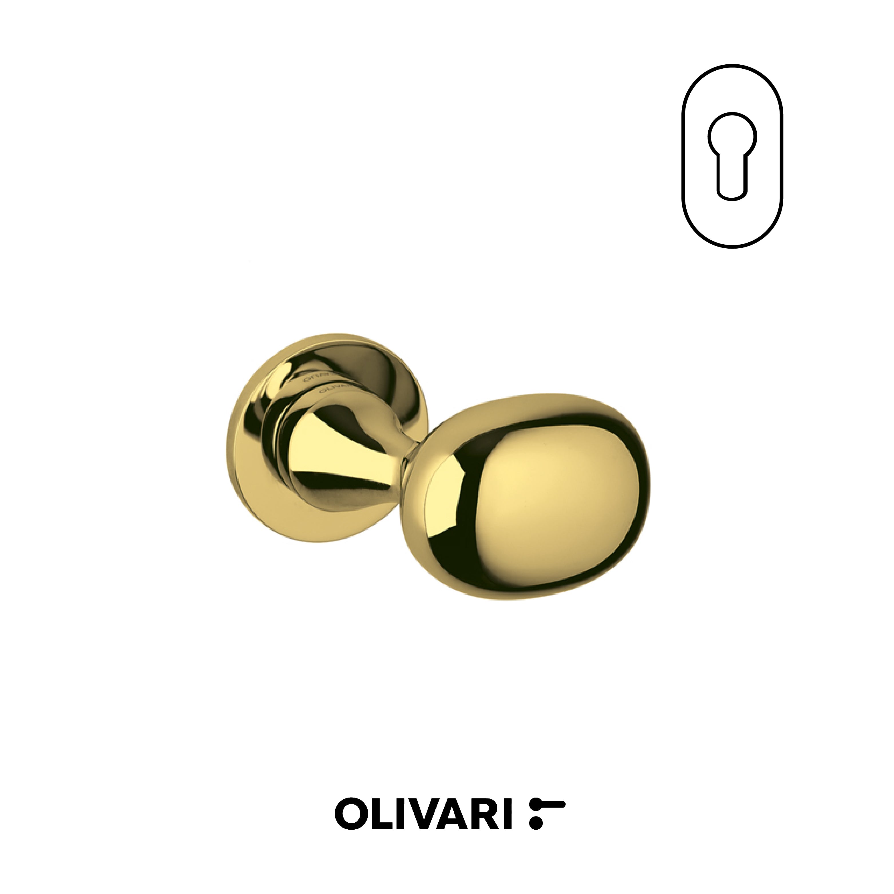 Melanzana - Olivari Maniglia per porta interna - Imhoff Handles