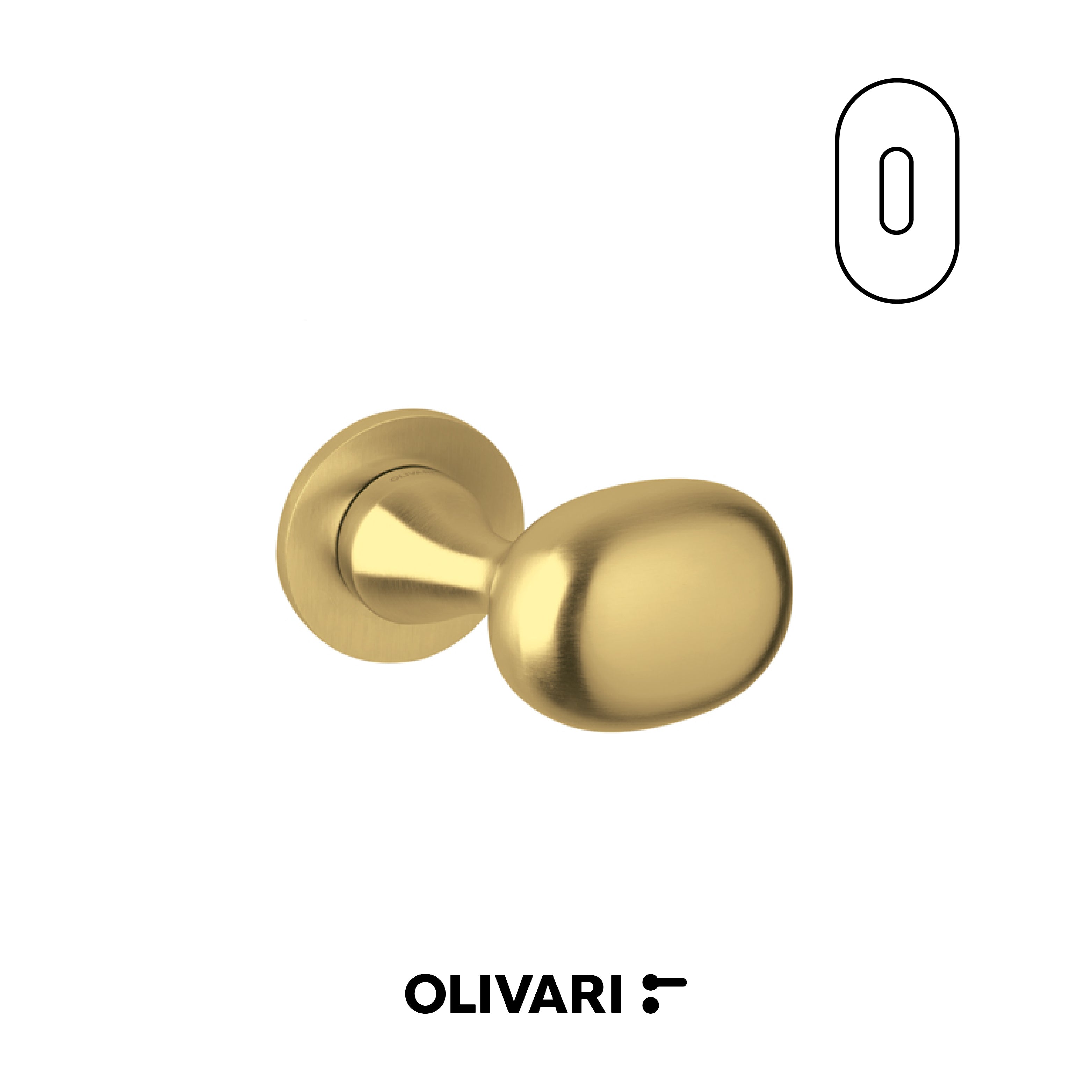 Melanzana - Olivari Maniglia per porta interna - Imhoff Handles
