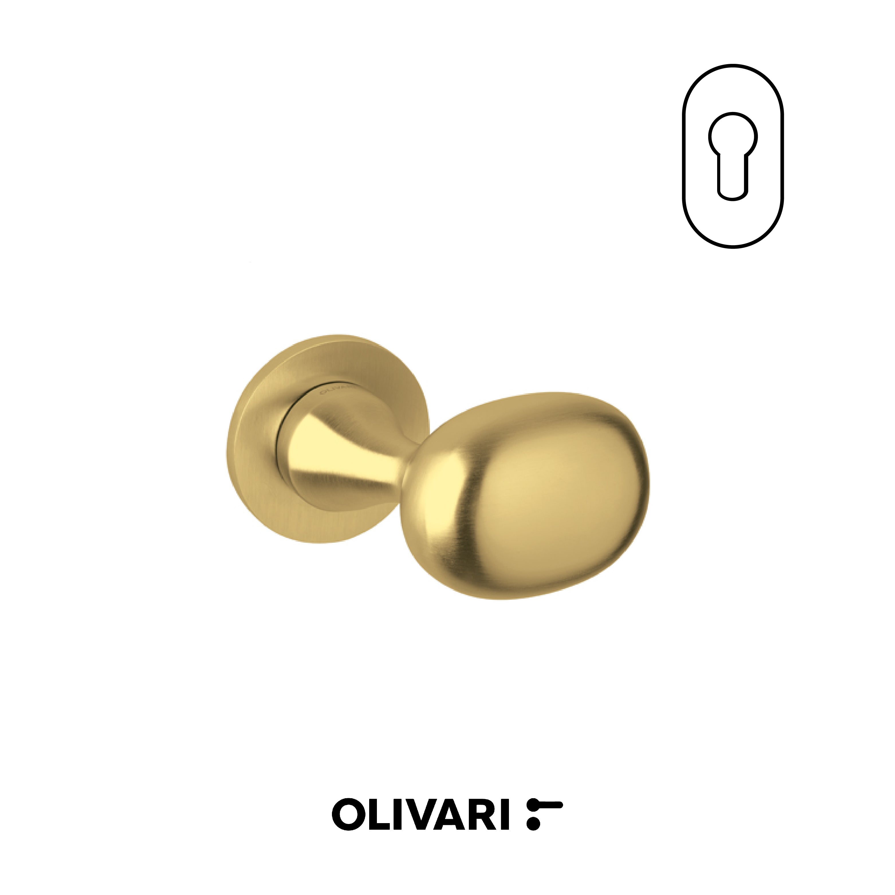 Melanzana - Olivari Maniglia per porta interna - Imhoff Handles