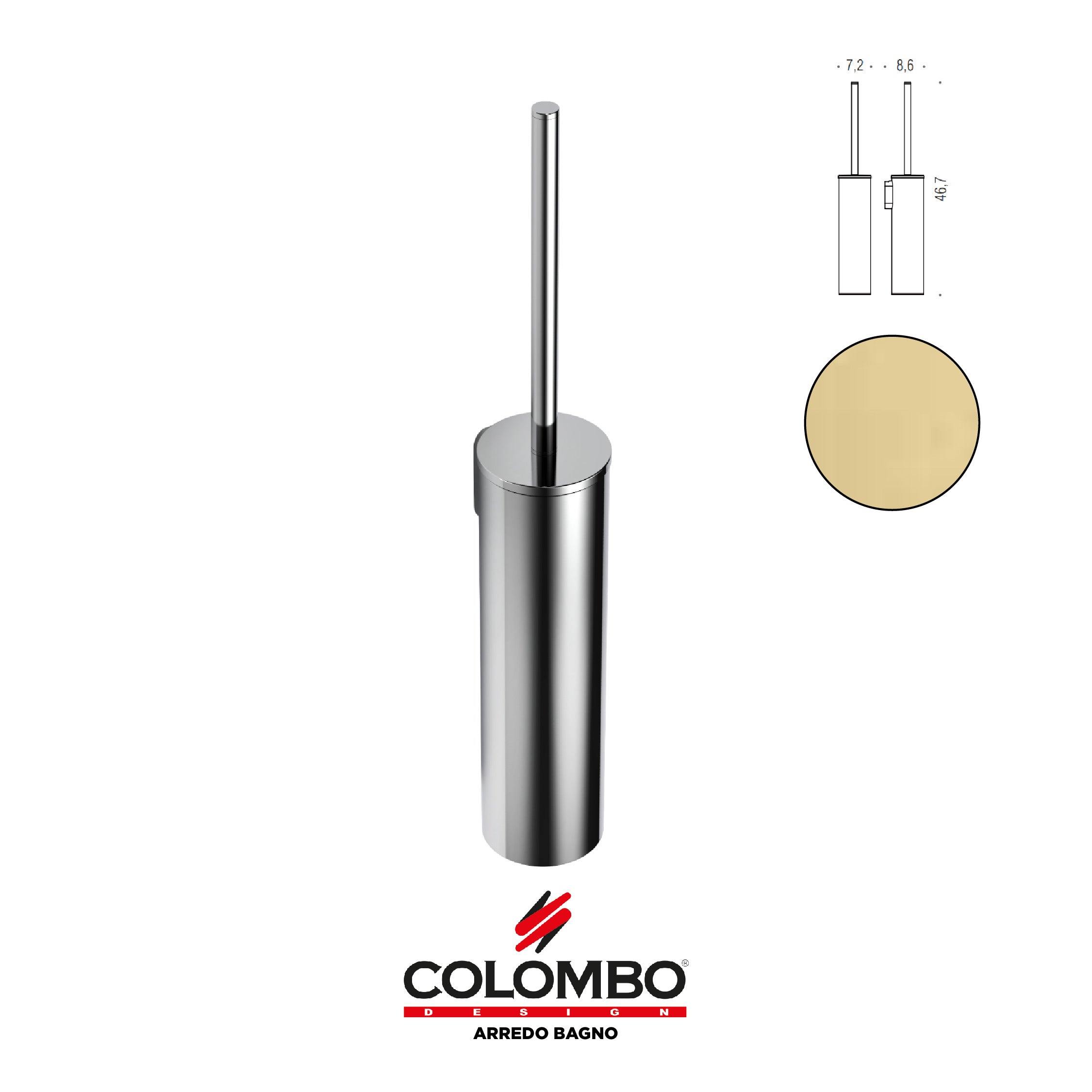Mini Porta scopino - Colombo design arredo bagno - Imhoff Handles