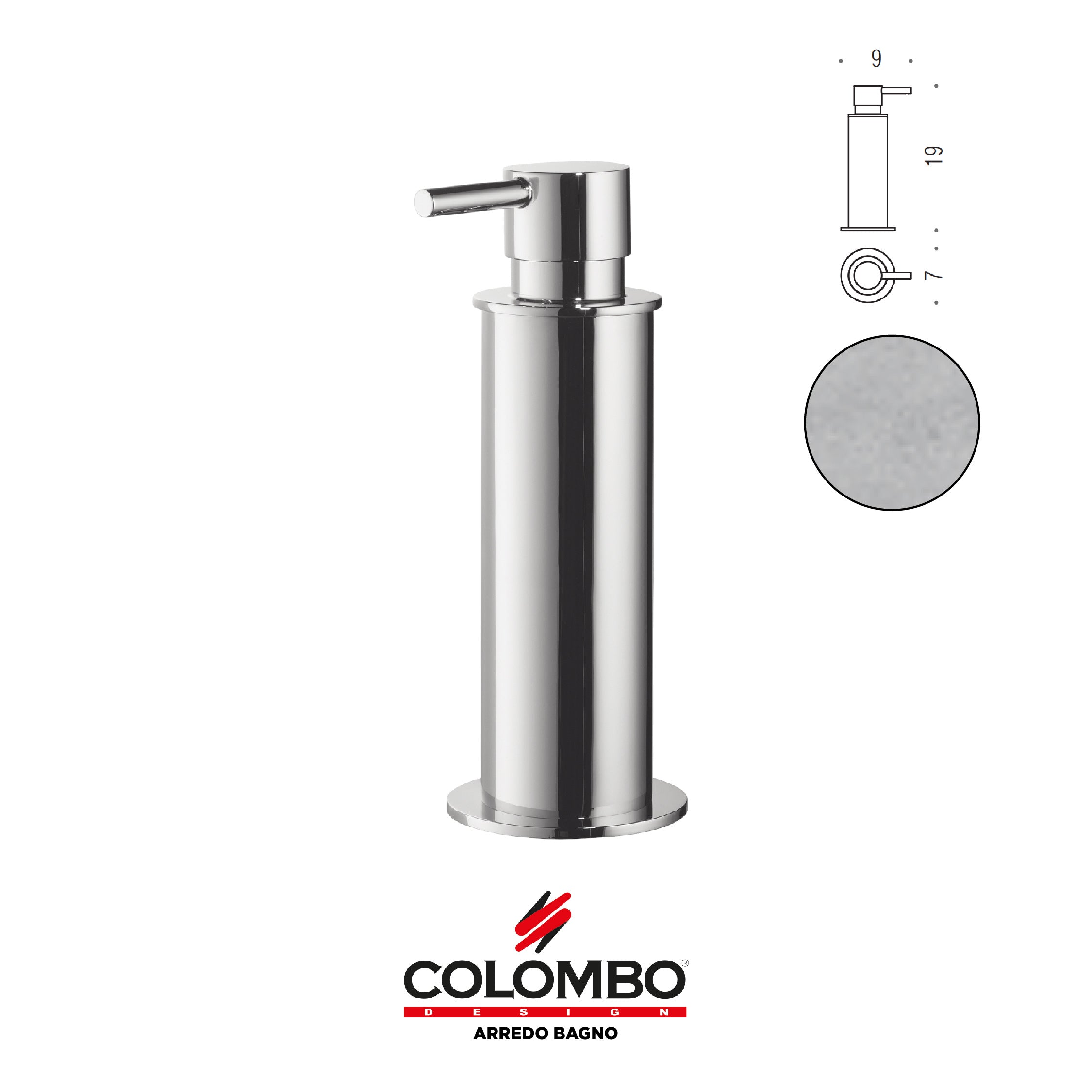 Mini Spandisapone d'appoggio (L 0,15) - Colombo design arredo bagno - Imhoff Handles