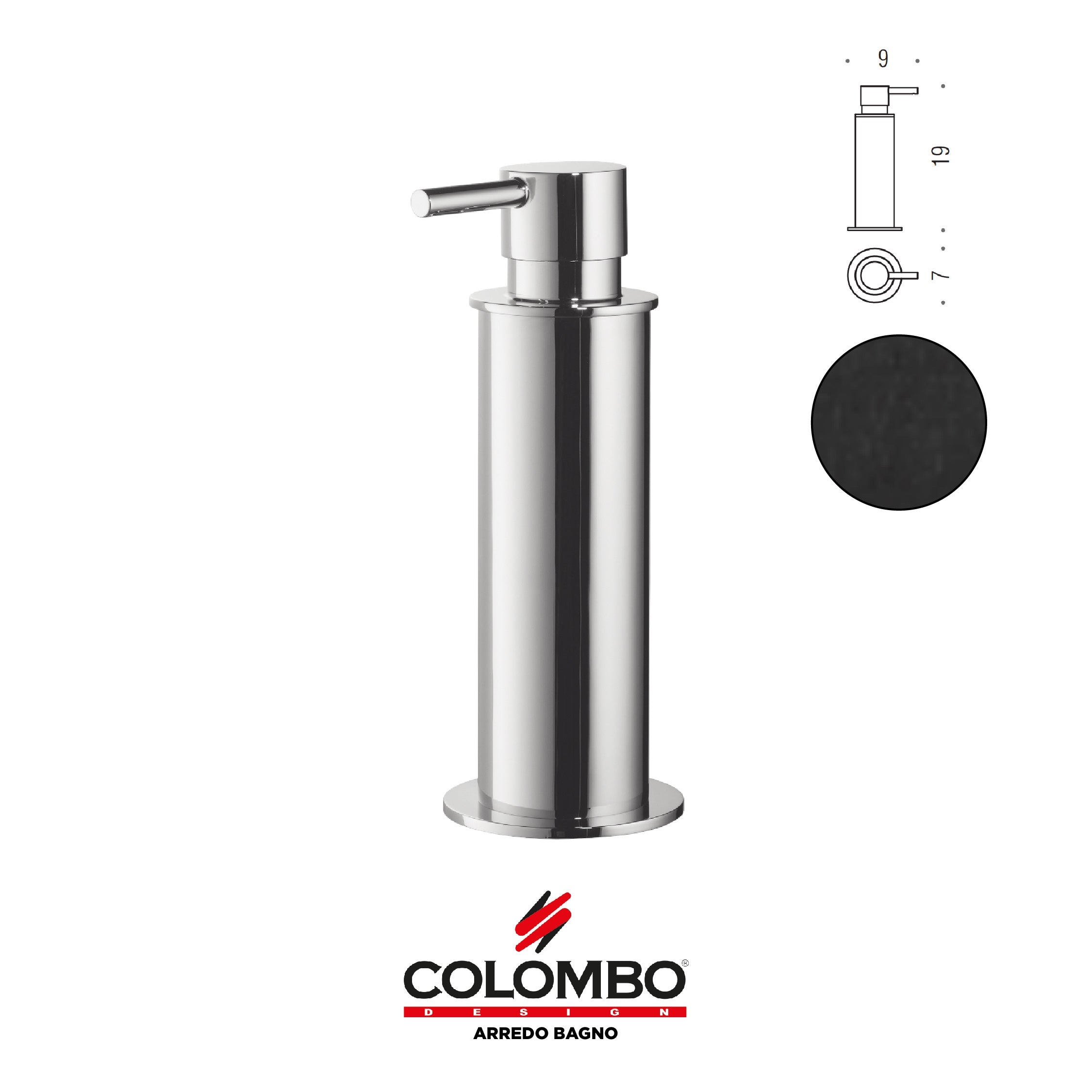 Mini Spandisapone d'appoggio (L 0,15) - Colombo design arredo bagno - Imhoff Handles