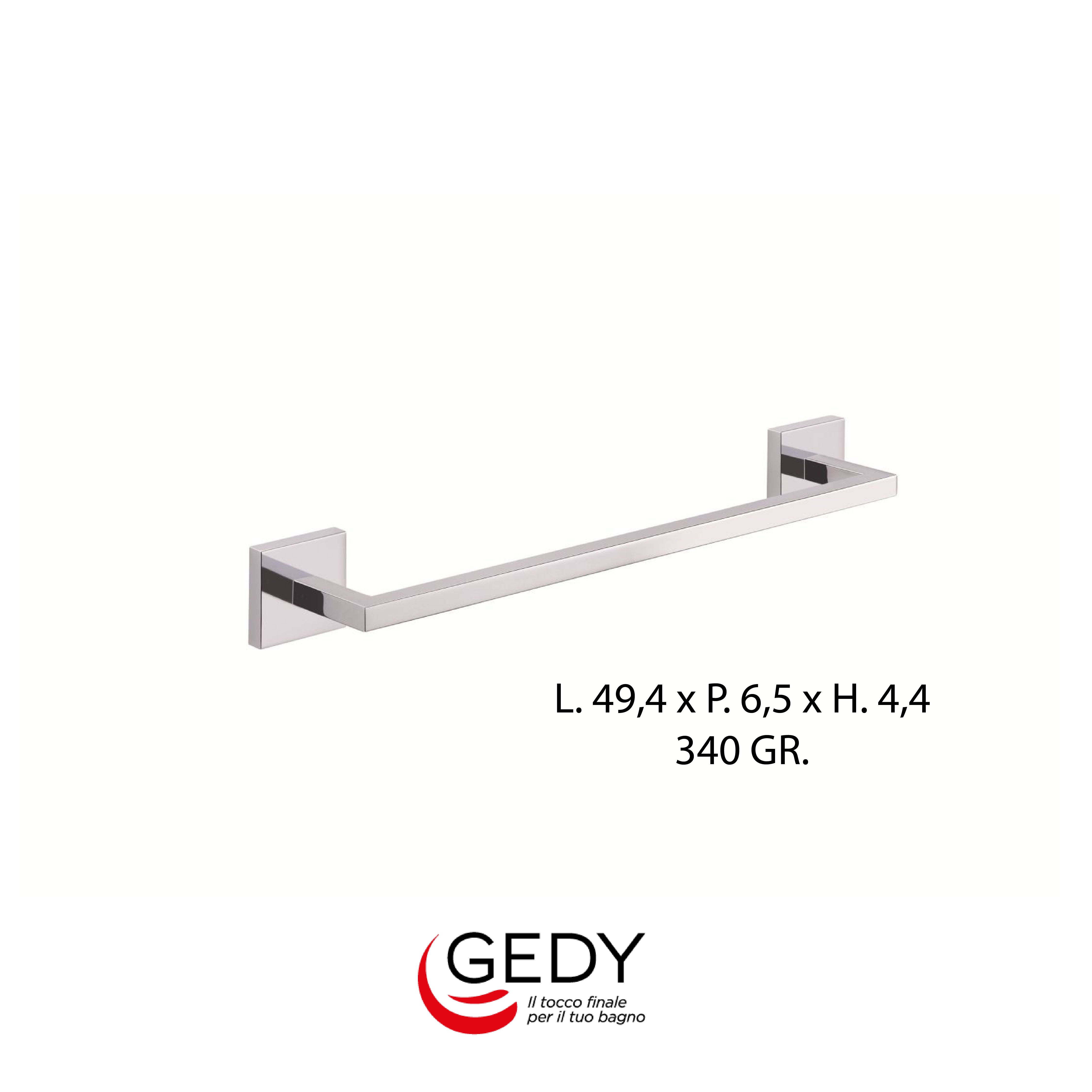 GEDY Elba - Portasalviette - 13 - Cromato / L 49.4 x P 6.5 x H 4.4 340 GR.