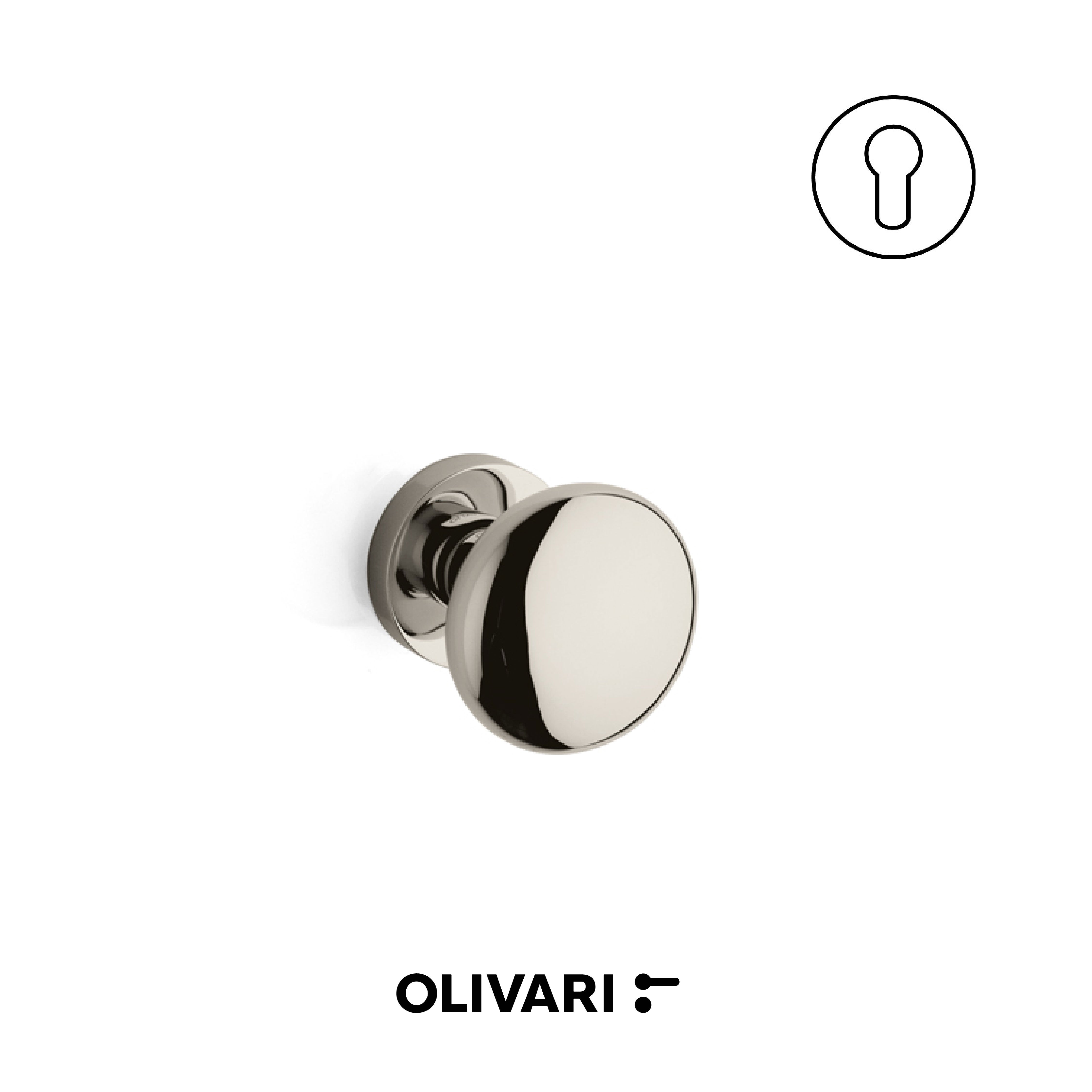 Olivari Edison Ø60 - Pomoli centrali per porte