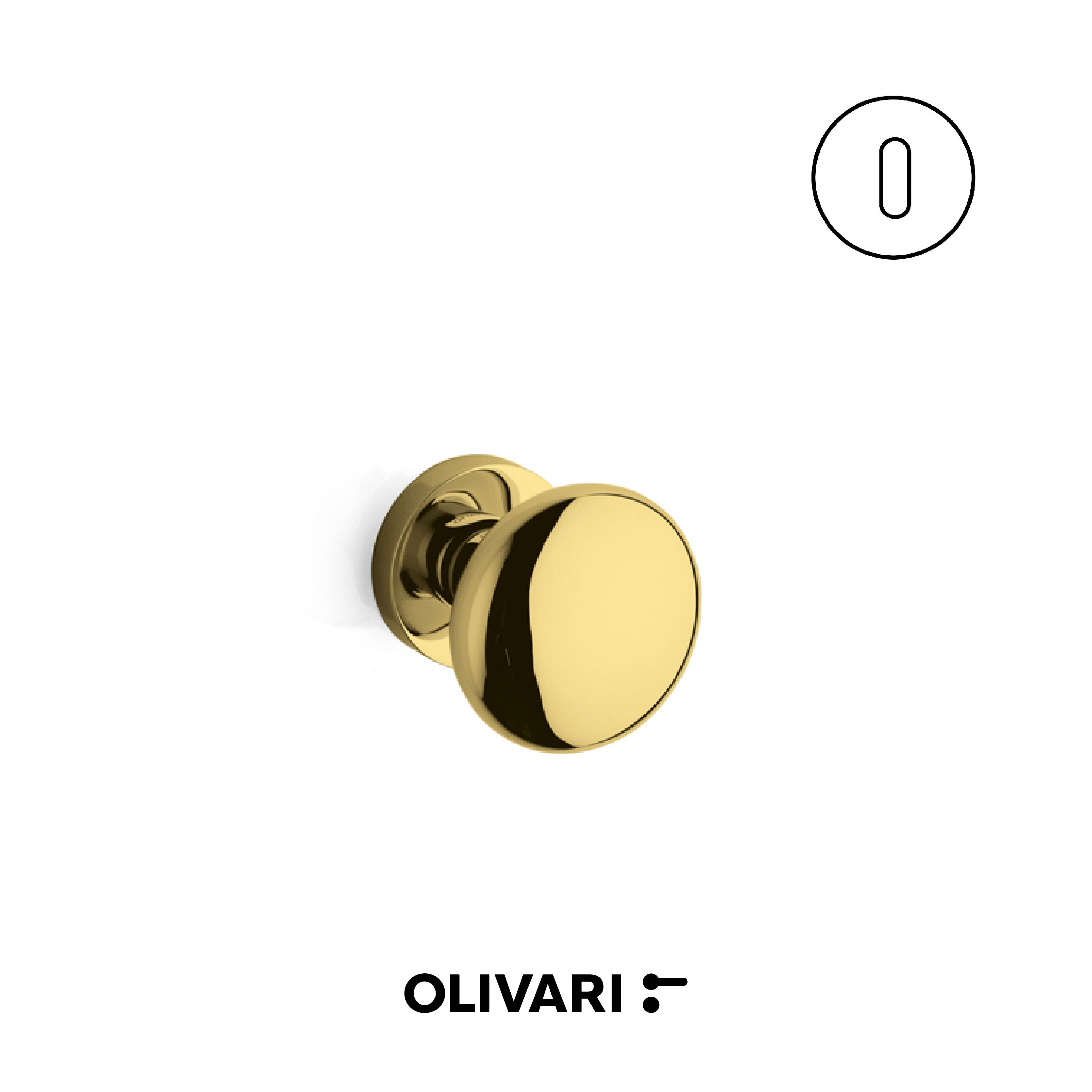 Olivari Edison Ø60 - Pomoli centrali per porte